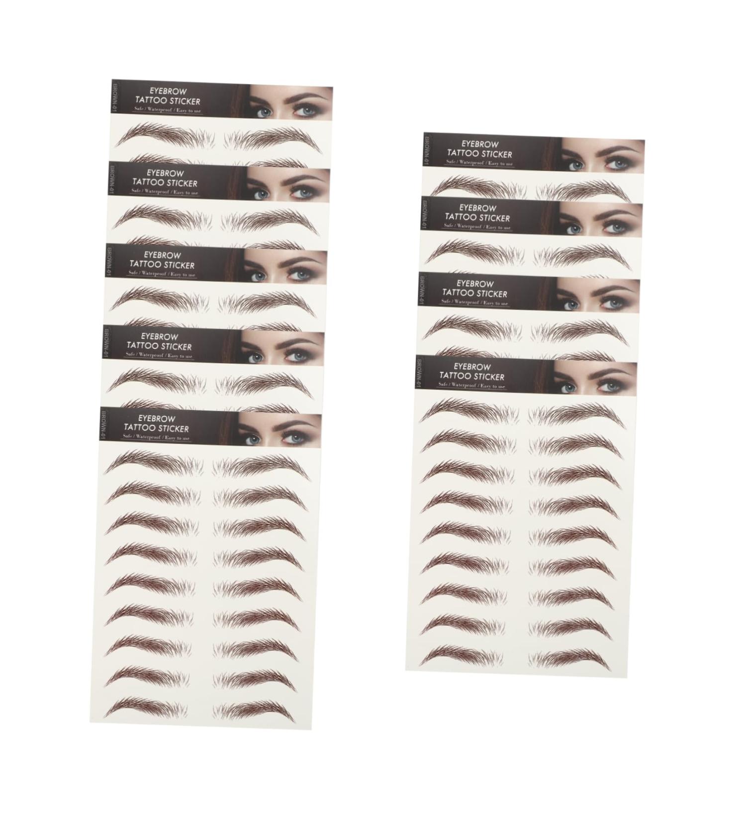 FRCOLOR 9 sheets Stickers Tools Lady Sticker Brow Eyebrows Transfers Shaping Imitation False Tattoos - Buy Online on GoSupps.com