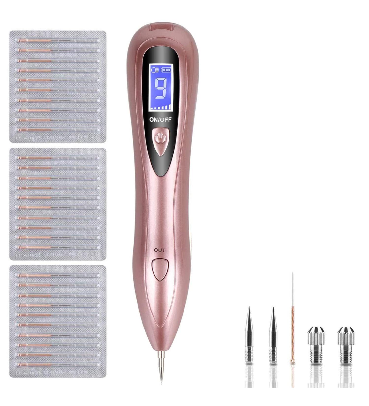 Remove Birthmarks & Moles | Vooneen Mole Removal Device - 9 Thickness Steps for Face & Body | USB Charging in Elegant Red & Gold - Buy Online on GoSupps.com