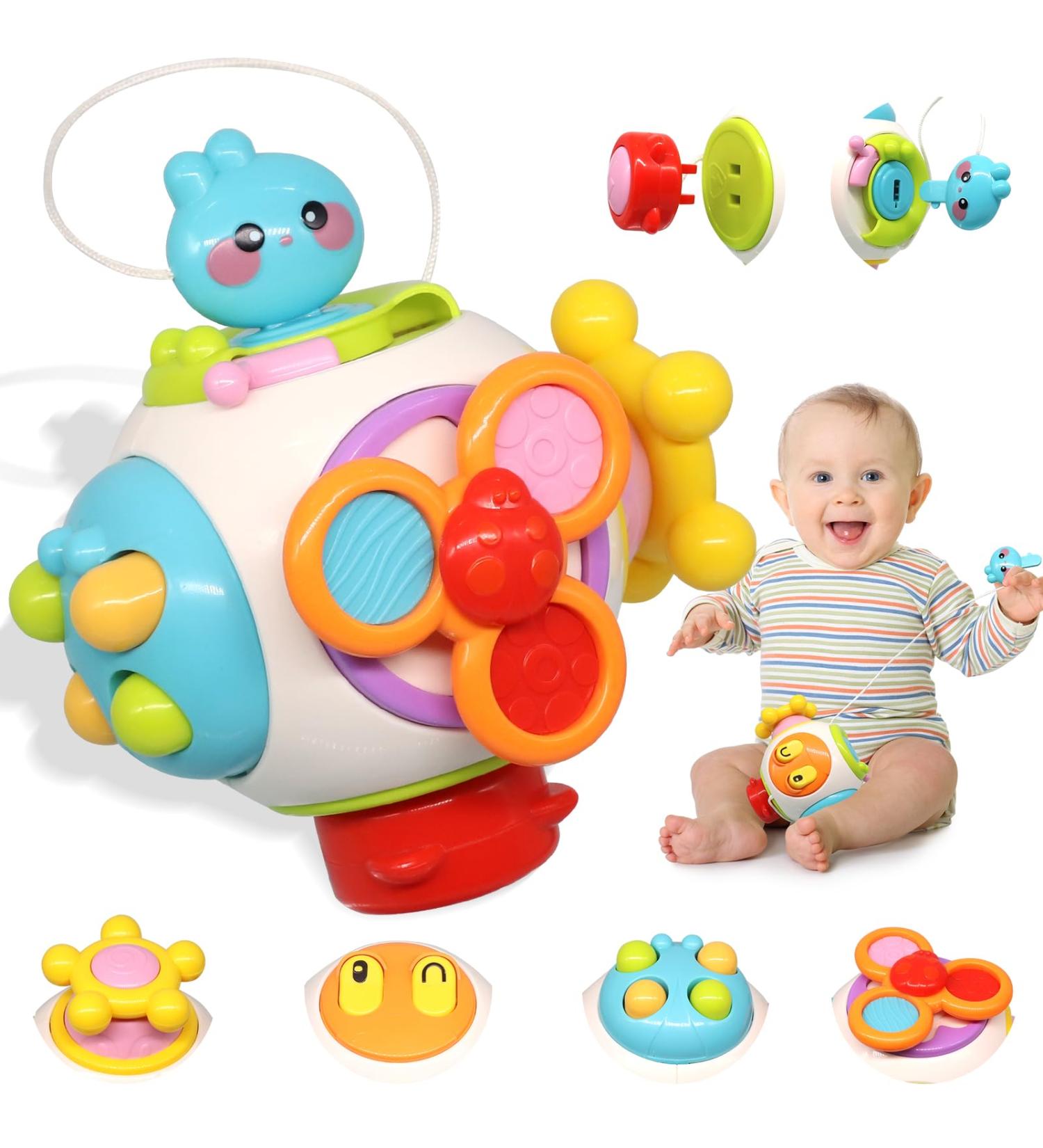 Delee Montessori Motoric Toy - 7 in 1 Activity Cube for Toddlers - Educational Busy Cube for Ages 1-3 - Buy Online on GoSupps.com