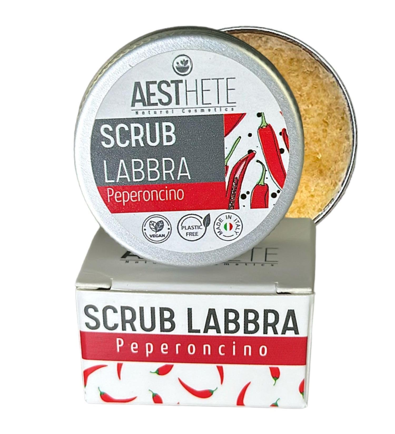 Exfoliating Lip Scrub With Chili Pepper For Rosy Lips - 15ml Natural Formula Organic Forest Fruit Flavor Zero Waste Vegan Made In Italy - Buy Online on GoSupps.com
