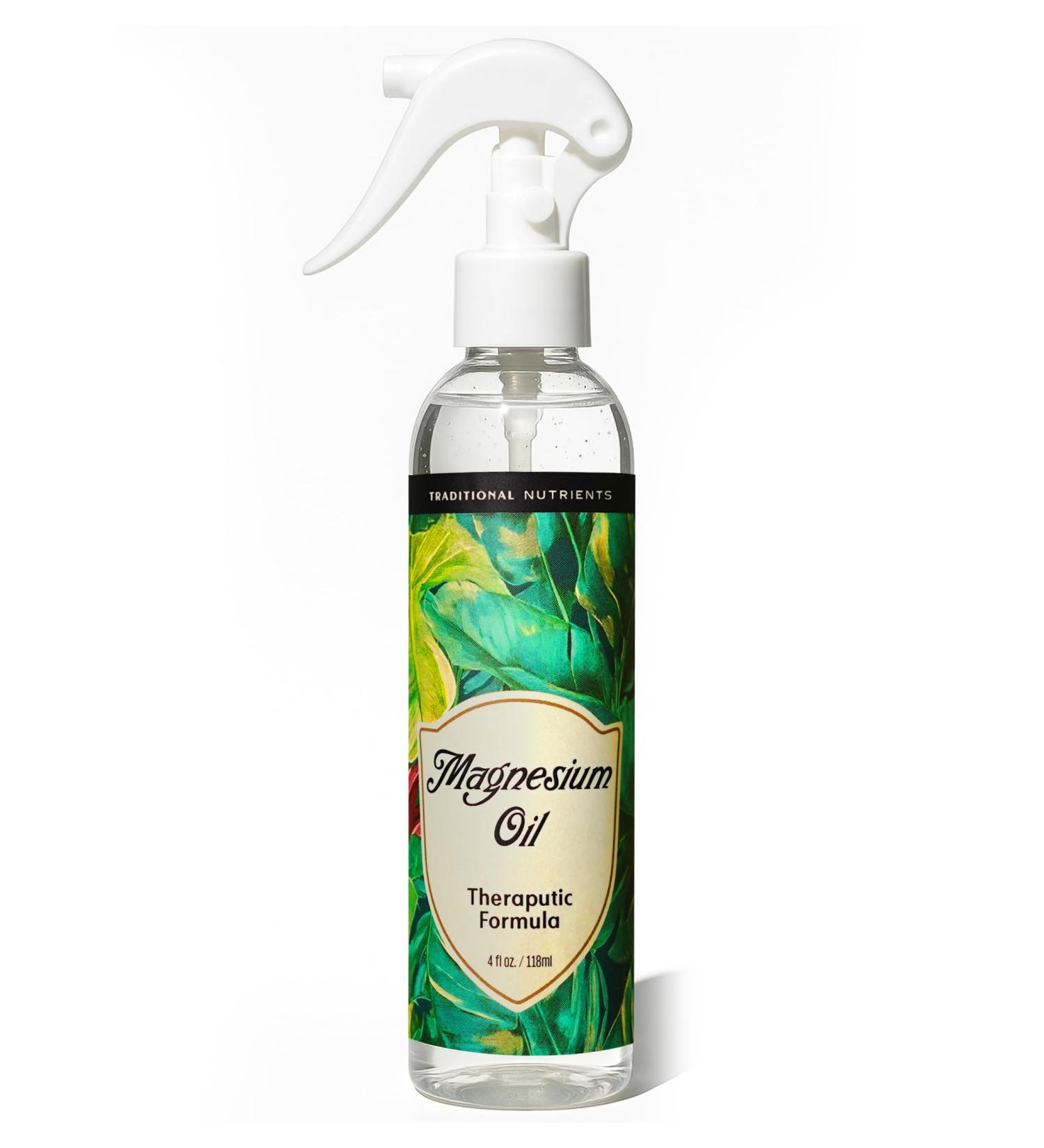 TRADITIONAL NUTRIENTS Magnesium Oil Topical Spray - Therapeutic Grade - Buy Online on GoSupps.com