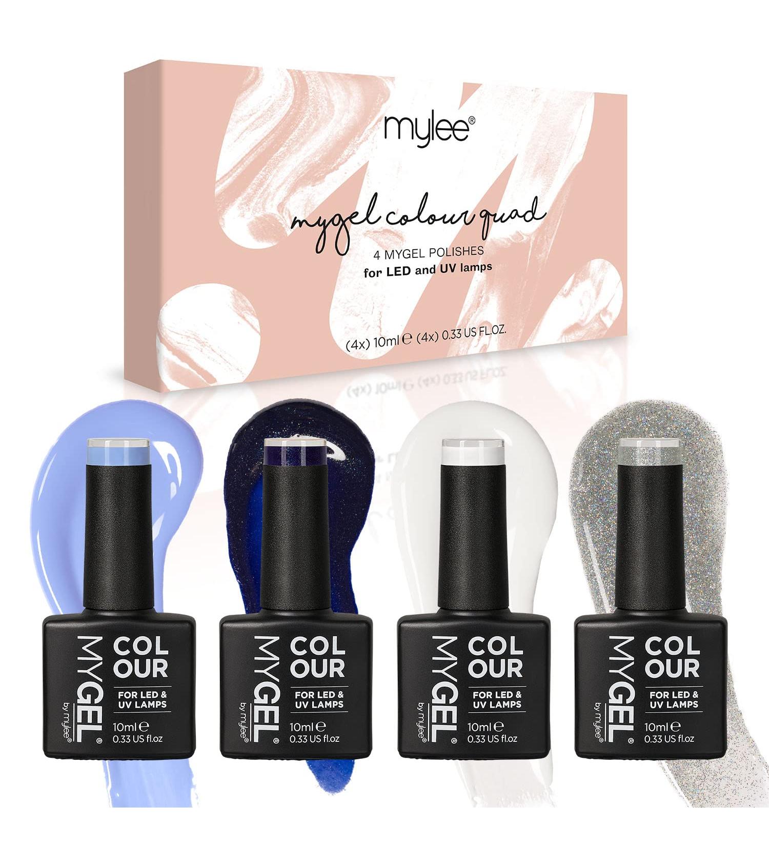 Mylee Snow Queen Gel Nail Polish Set - 4x10ml UV/LED for Professional Manicure & Pedicure | Durable & Easy to Use - Perfect for Home & Salon - Buy Online on GoSupps.com