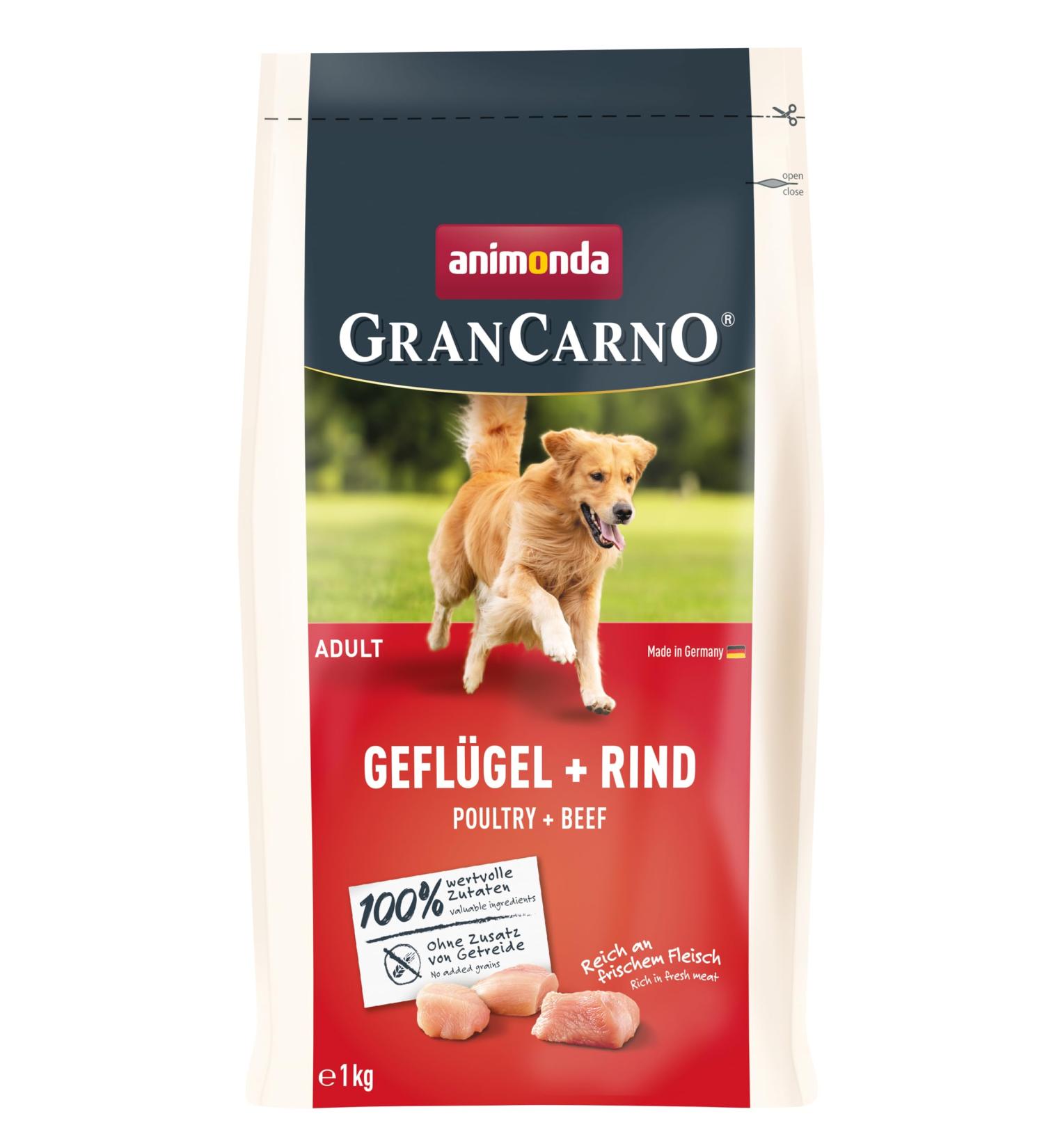 animonda GranCarno Adult Poultry + beef 1 kg