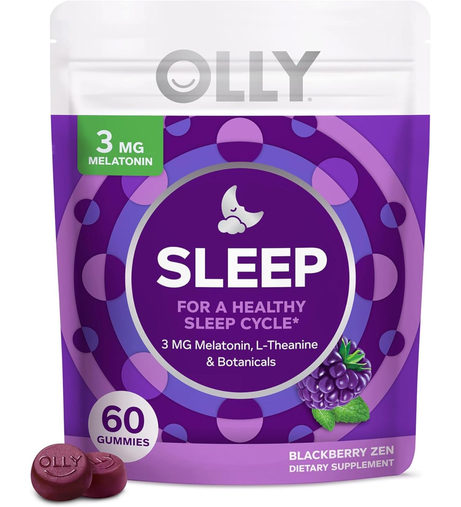 Olly Melatonin Gummies - All Natural Sleep Aid  60 Delicious Gummies - Buy Online on GoSupps.com