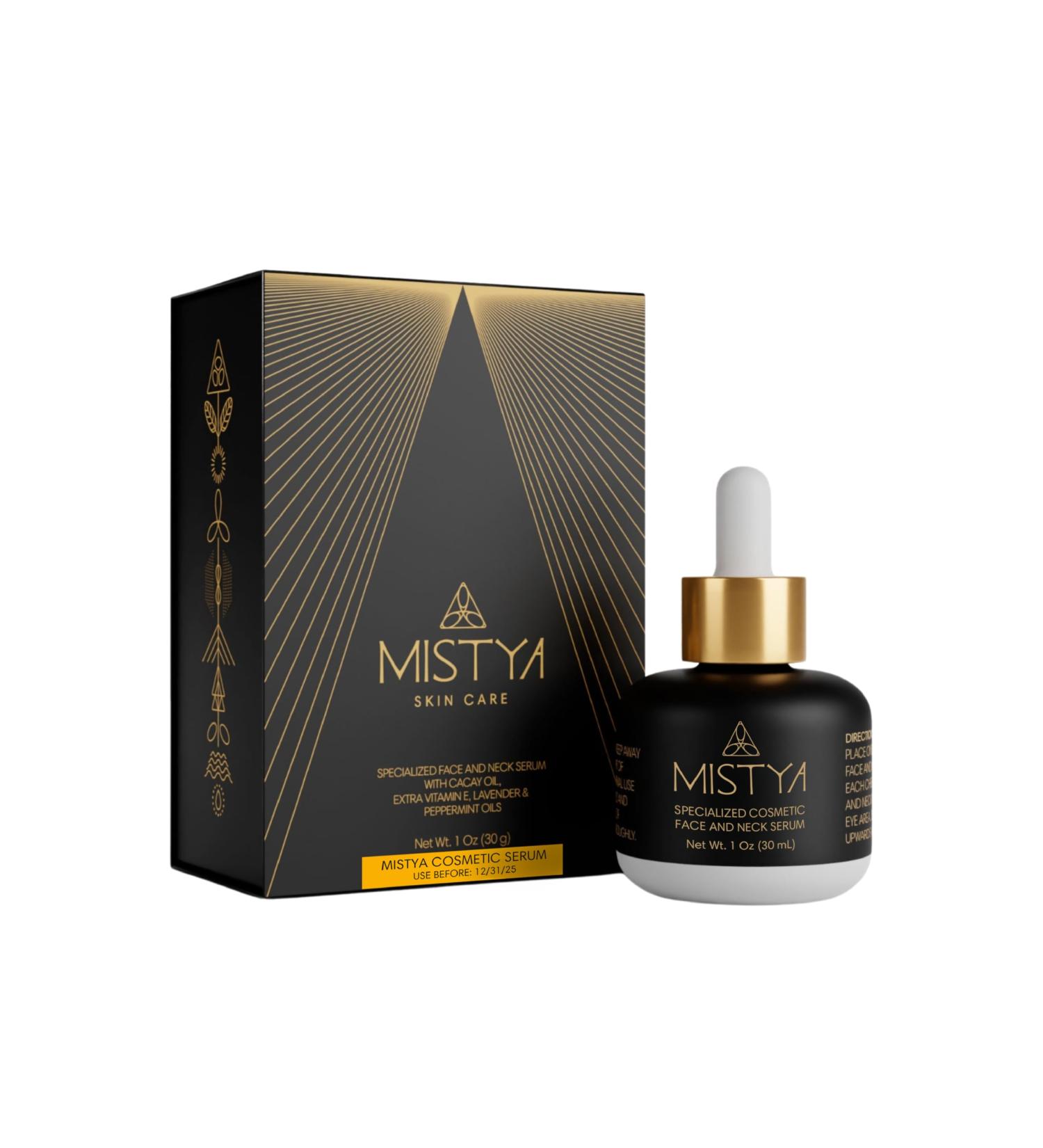 Anti-Aging Face & Neck Serum with Cacay Oil Vitamin E Lavender Peppermint - 1 oz Retinol Boost - Buy Online on GoSupps.com