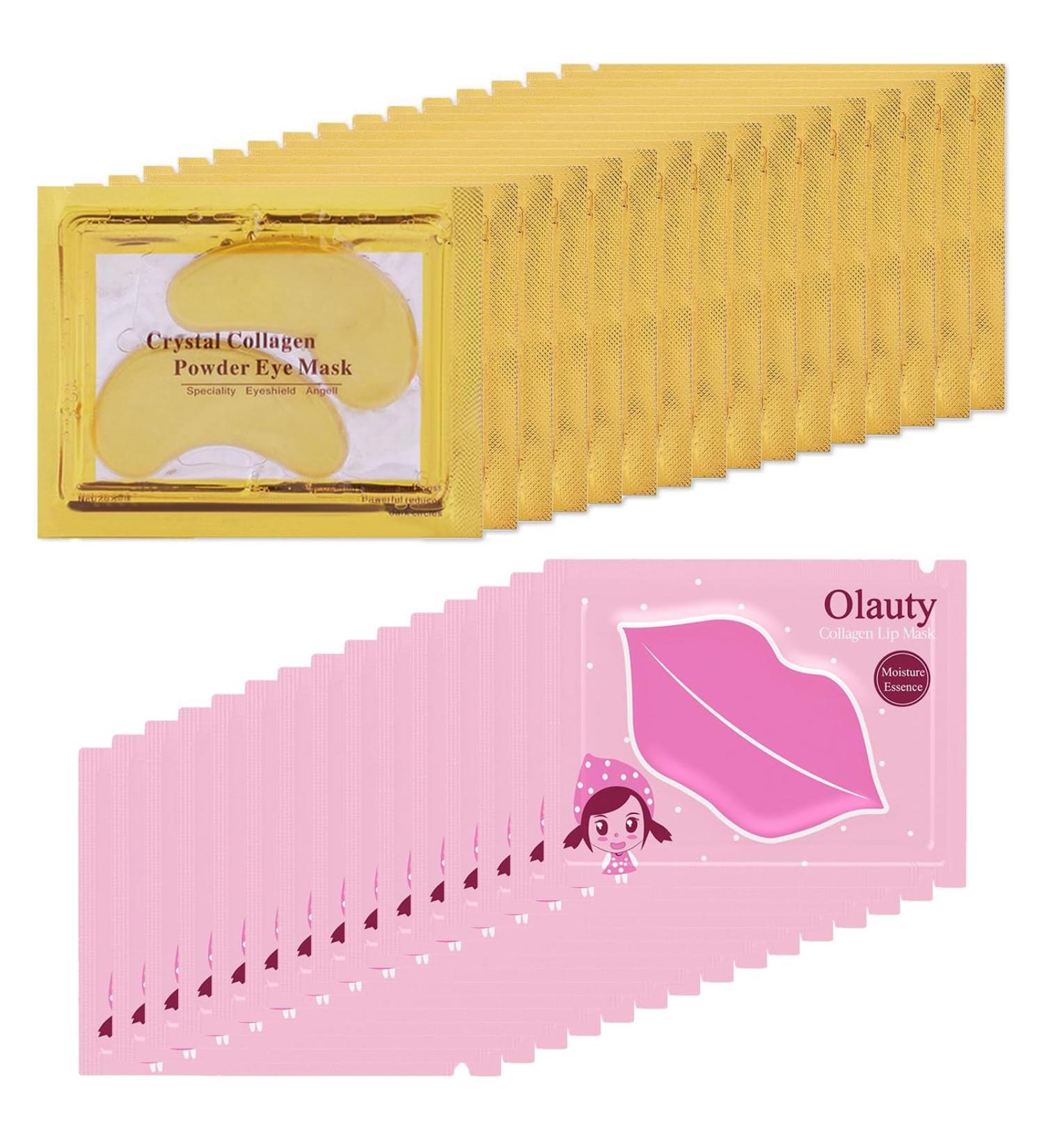 ZARICS 30PCS Lip & Under Eye Mask Set - 24K Crystal Collagen Eye Patches for Puffiness Moisturizing Pink Lip Masks Fine Lines & Dark Circles Solution for Women & Men - International Shipping Available - Buy Online on GoSupps.com