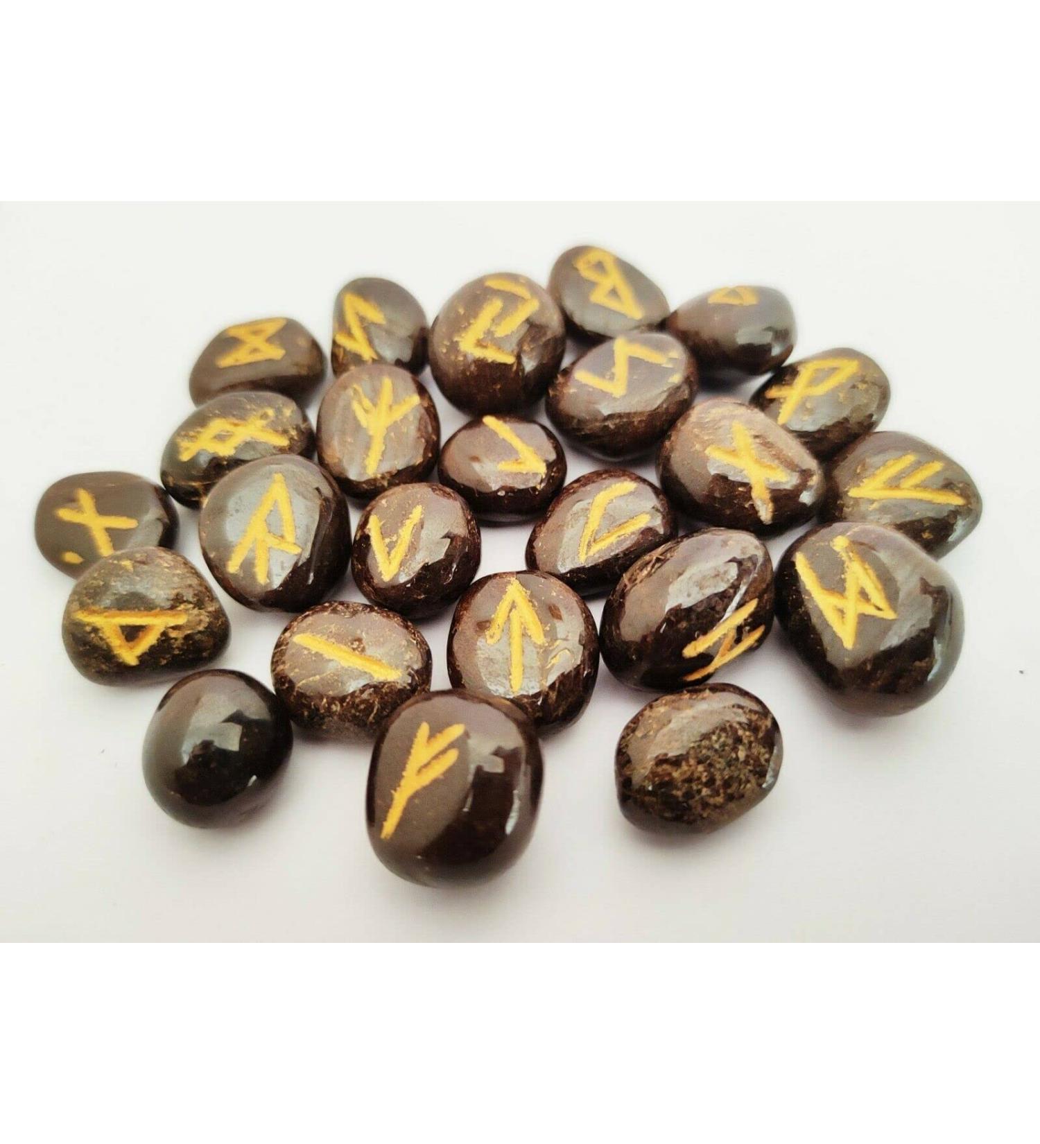 Sharvgun Garnet Rune Stone Set 25 pi ces avec tableau en bois MDF runique grav lettrage symbolique pa en velours noir/rouge pochette incluse bo te cadeau - Buy Online on GoSupps.com