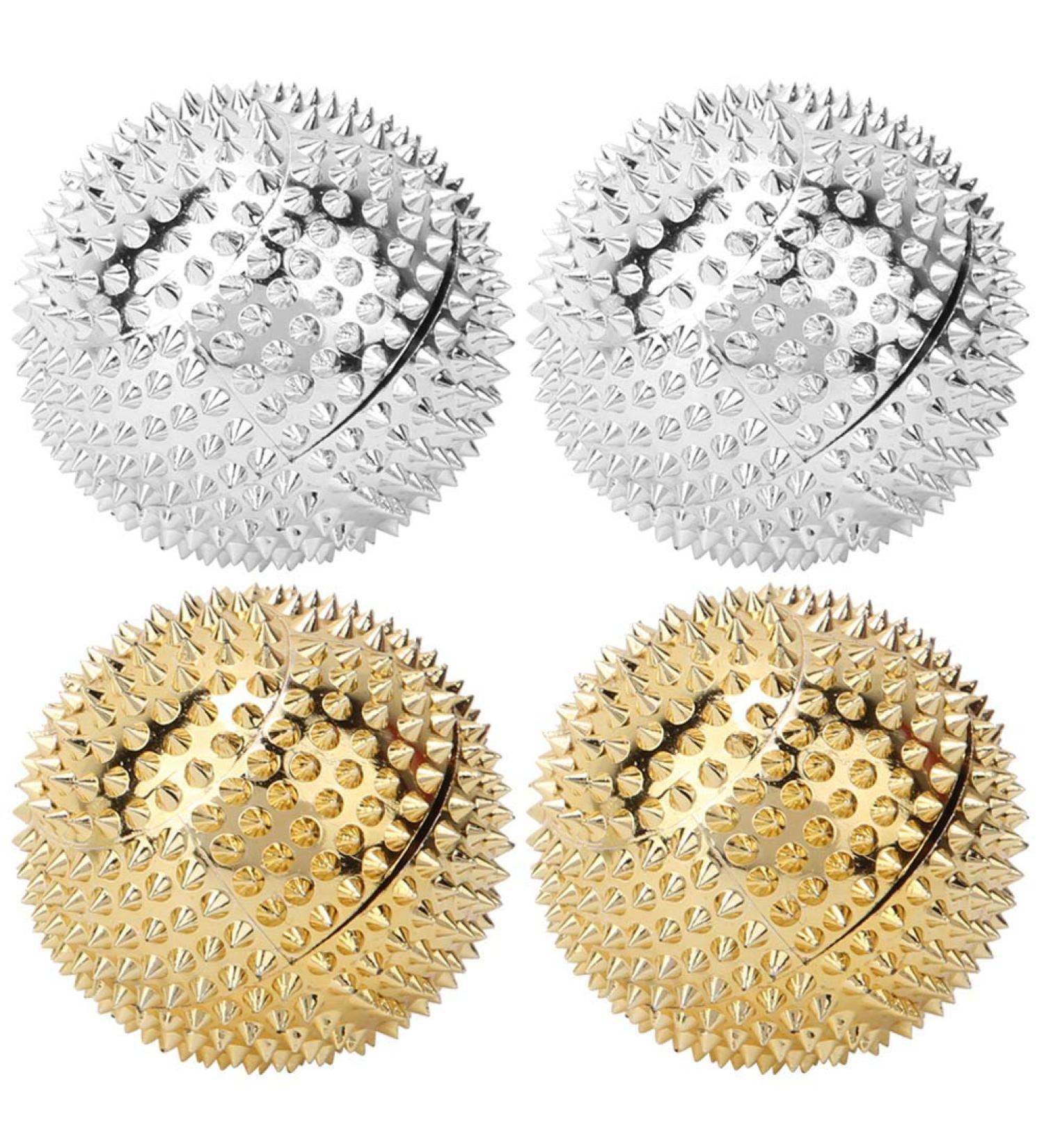 2 Pairs of ABS Trigger-Point Massage Balls - Magnetic Physiotherapy Balls for Feet Back & Hands | Relieve Muscle Fatigue & Tension - Buy Online on GoSupps.com