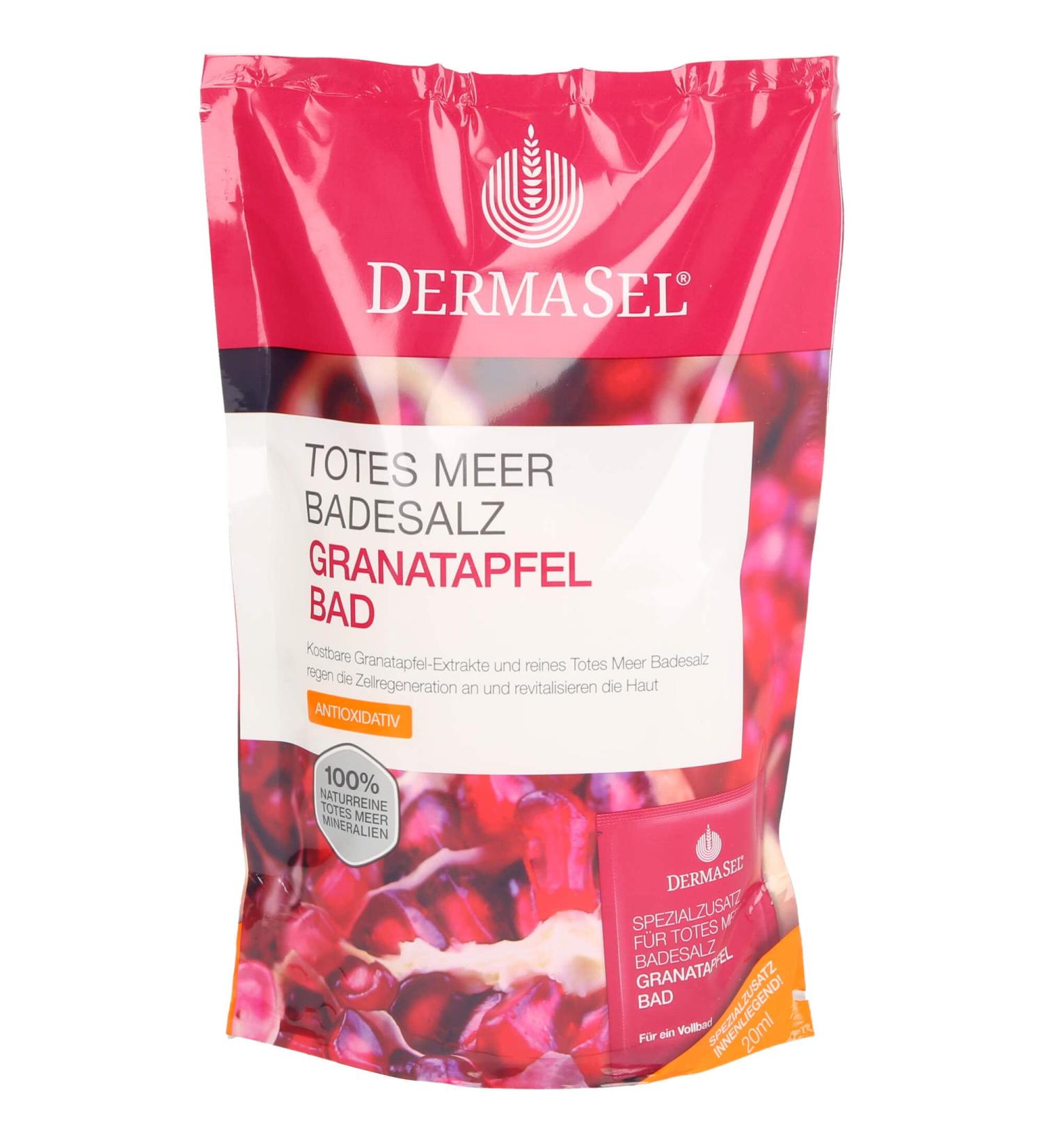 DERMASEL Dead Sea Bath Salt+Pomegranate SPA 1 P