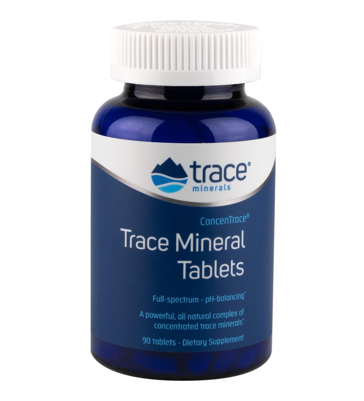 ConcenTrace Drops | Full Spectrum Minerals | Magnesium, Chloride, Potassium | Energy Electrolytes Hydration | 90 Tablets - Buy Online on GoSupps.com