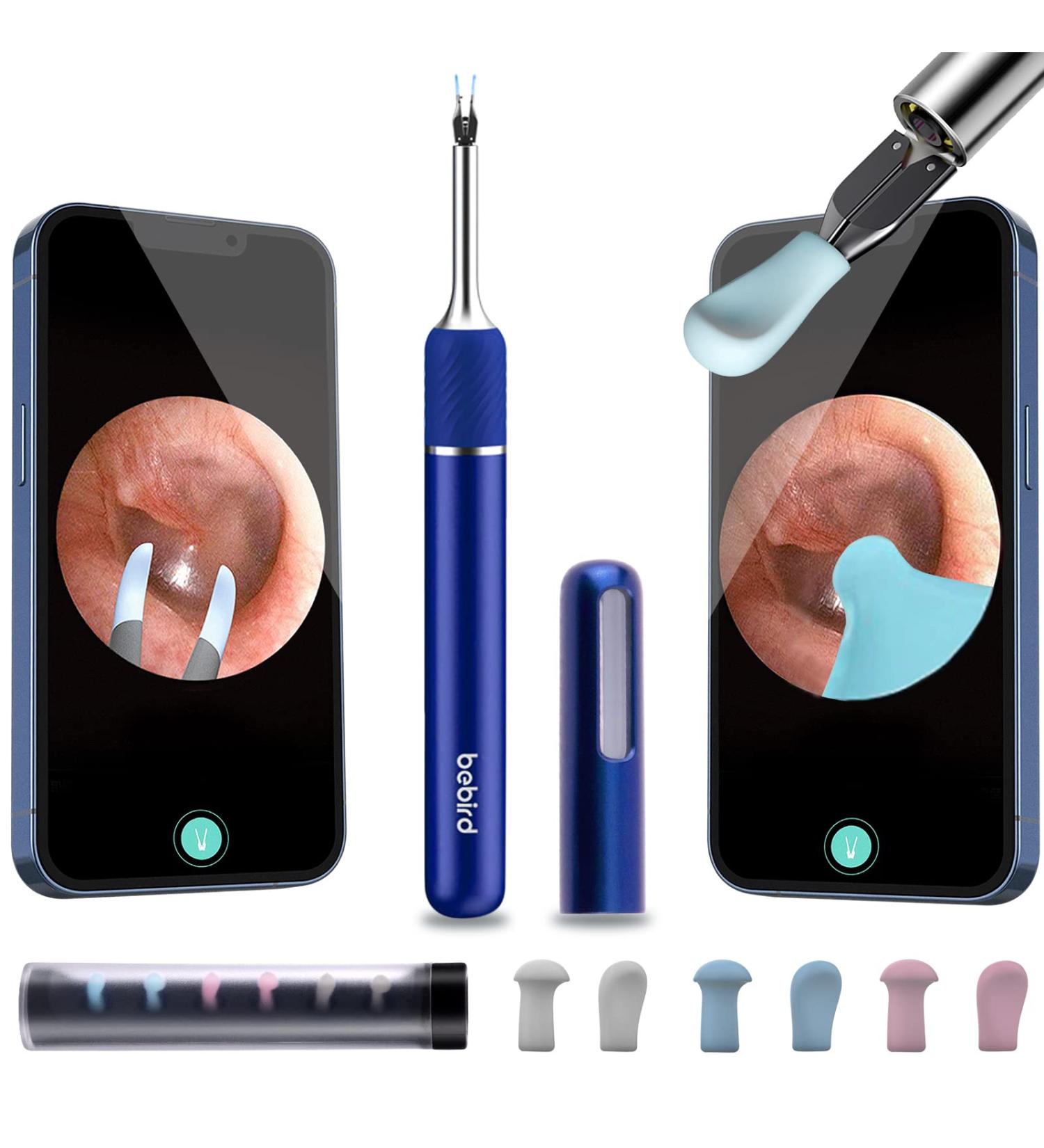 Bebird Pro Note5 - 10MP HD Ear Wax Removal Tool Camera | Ear Cleaner with Light & Tweezers | 3-in-1 Spade Ear Cleaner for iPhone & Android - Sky Blue - Buy Online on GoSupps.com