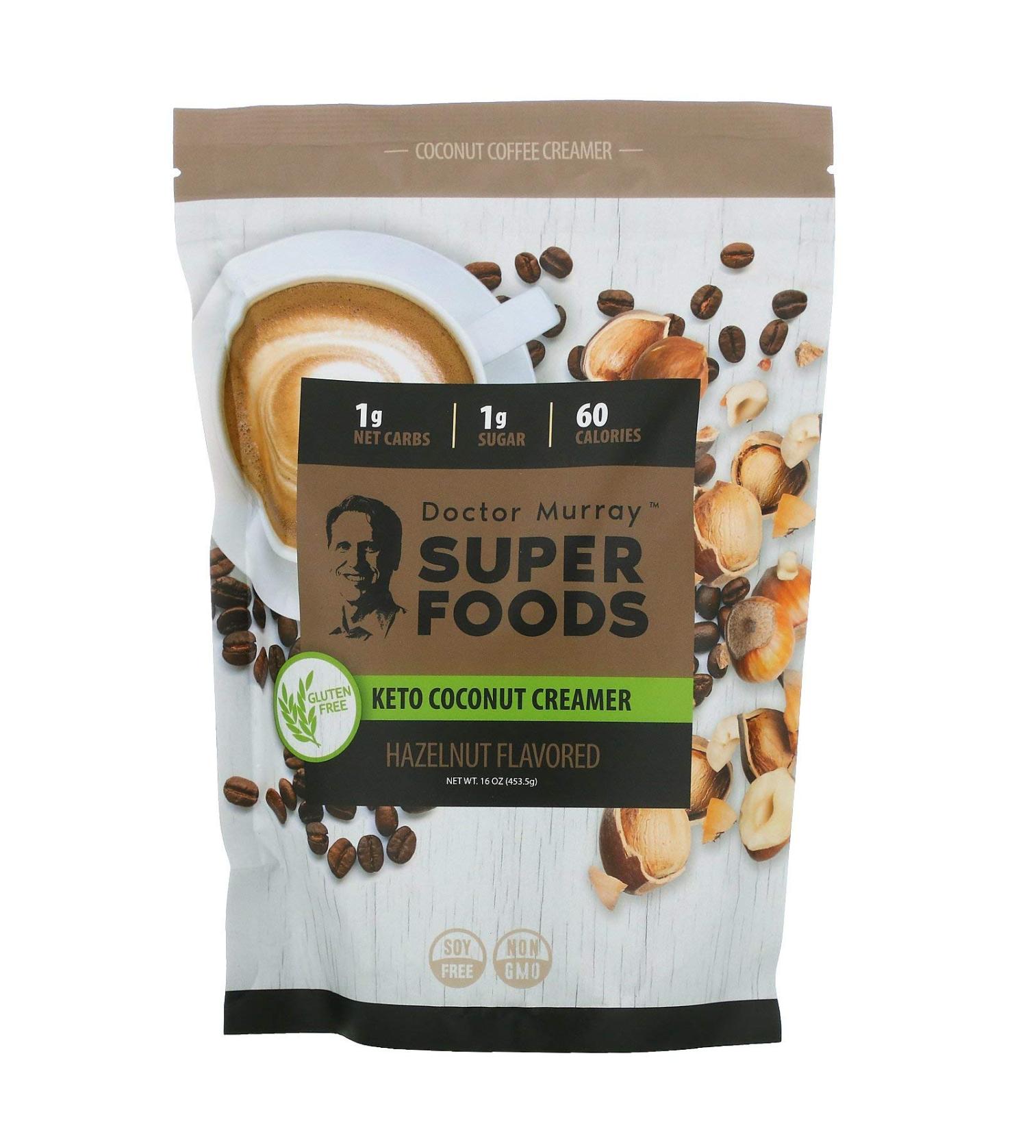 Dr. Murray's Super Foods Keto Coconut Creamer Hazelnut 16 oz (453.5 g)