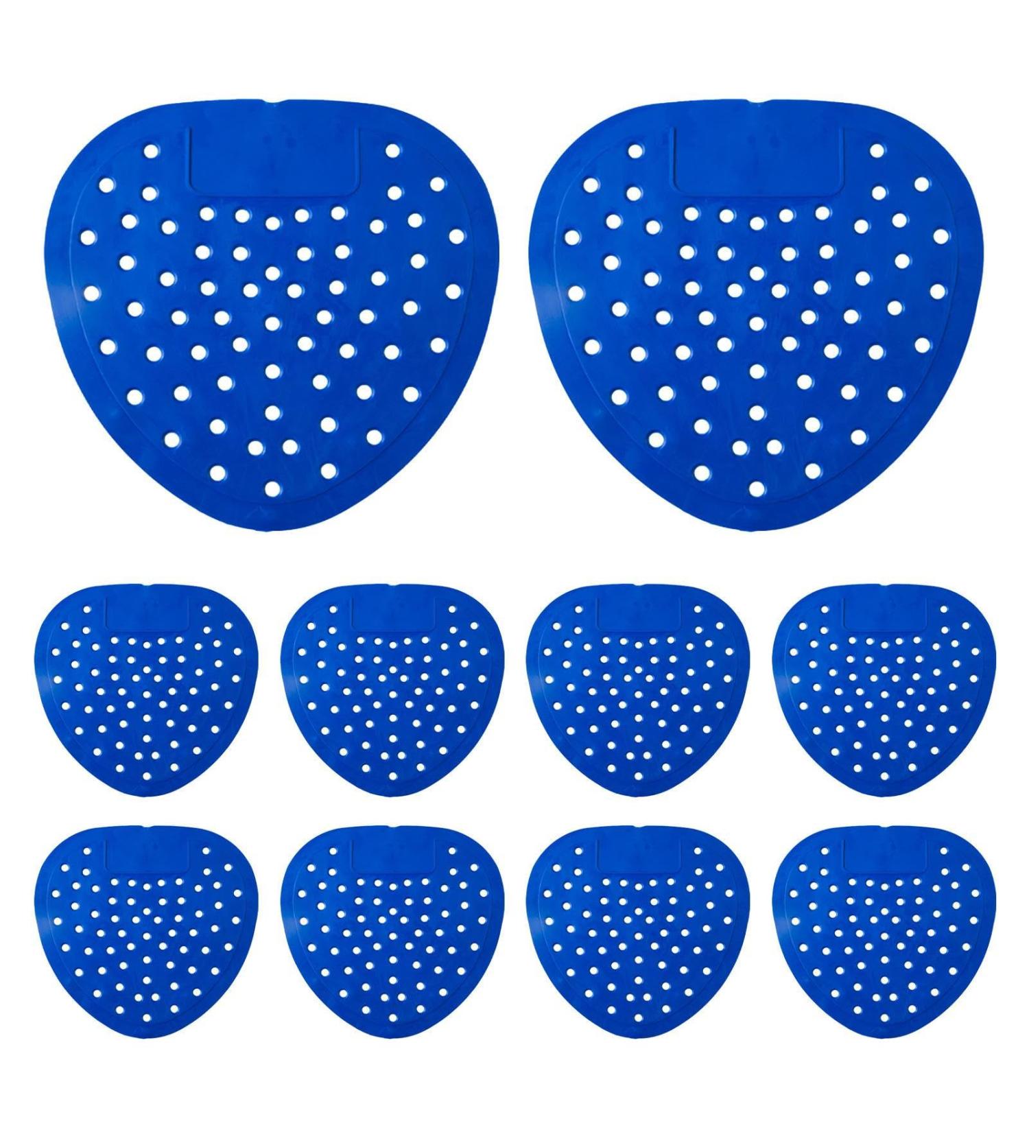 WOBBLO Urinal Deodorant Screen | Air Freshener Natural Urinal Mat Multifunctional Safe for Bathrooms Bathrooms Homes Hotels Blue (10 Pieces) - Buy Online on GoSupps.com