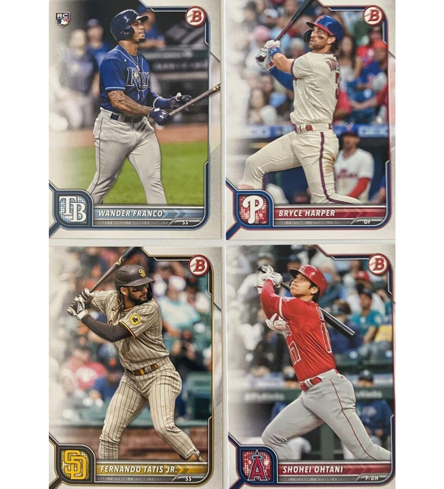 2022 Bowman Baseball Series Complete Mint 100 Card Base Set made by Topps with Rookies and Stars including Wander Franco  Mike Trout and Aaron Judge Plus - Buy Online on GoSupps.com