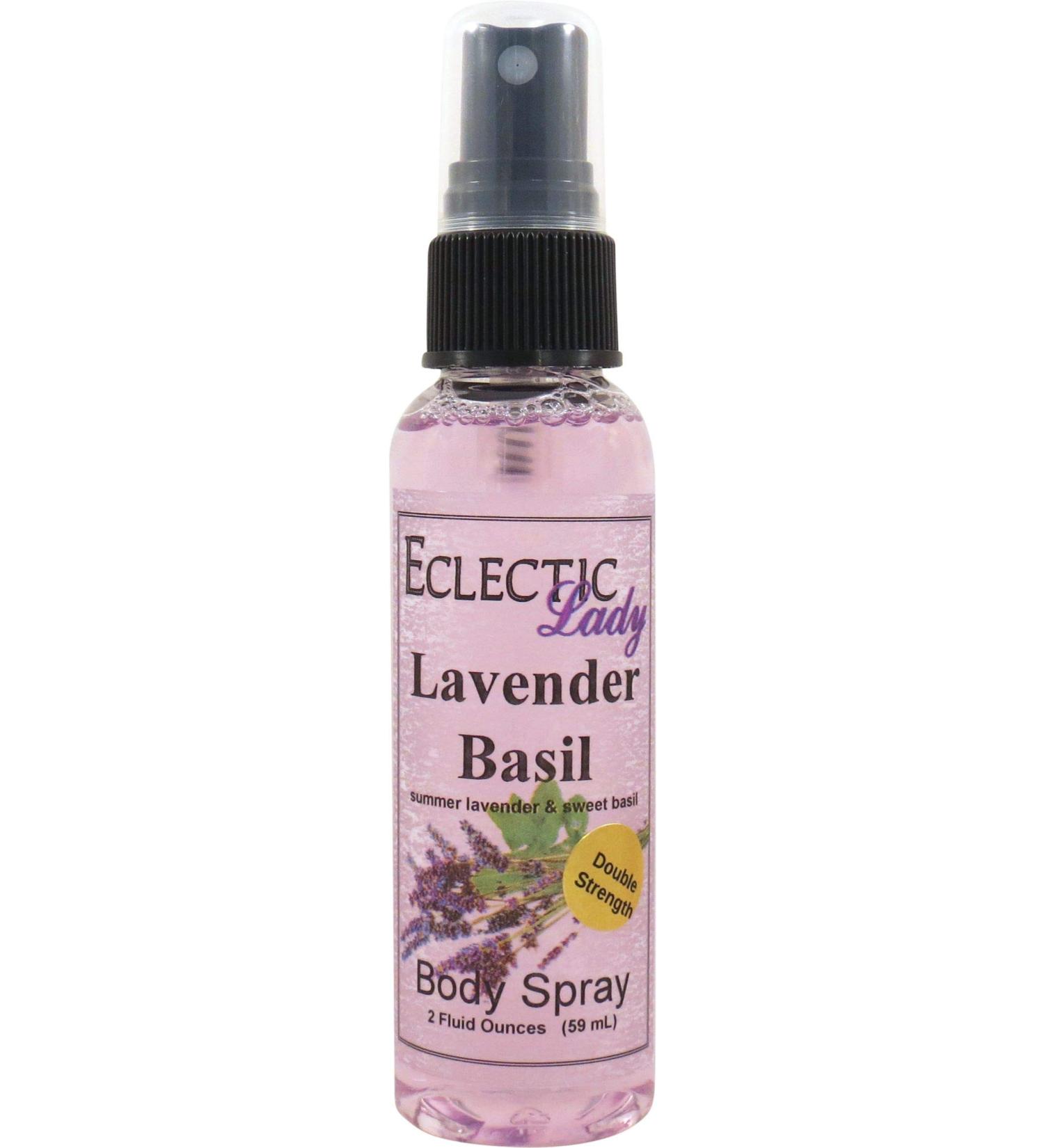 Lavender Basil Body Spray (Double Strength) 2 ounces Body Mist for Women with Clean Light & Gentle Fragrance Long Lasting Perfume with Comforting Scent for Men & Women Cologne with Soft Subtle 2 Fluid Ounces (Double Strength) - Buy Online on GoSupps.com
