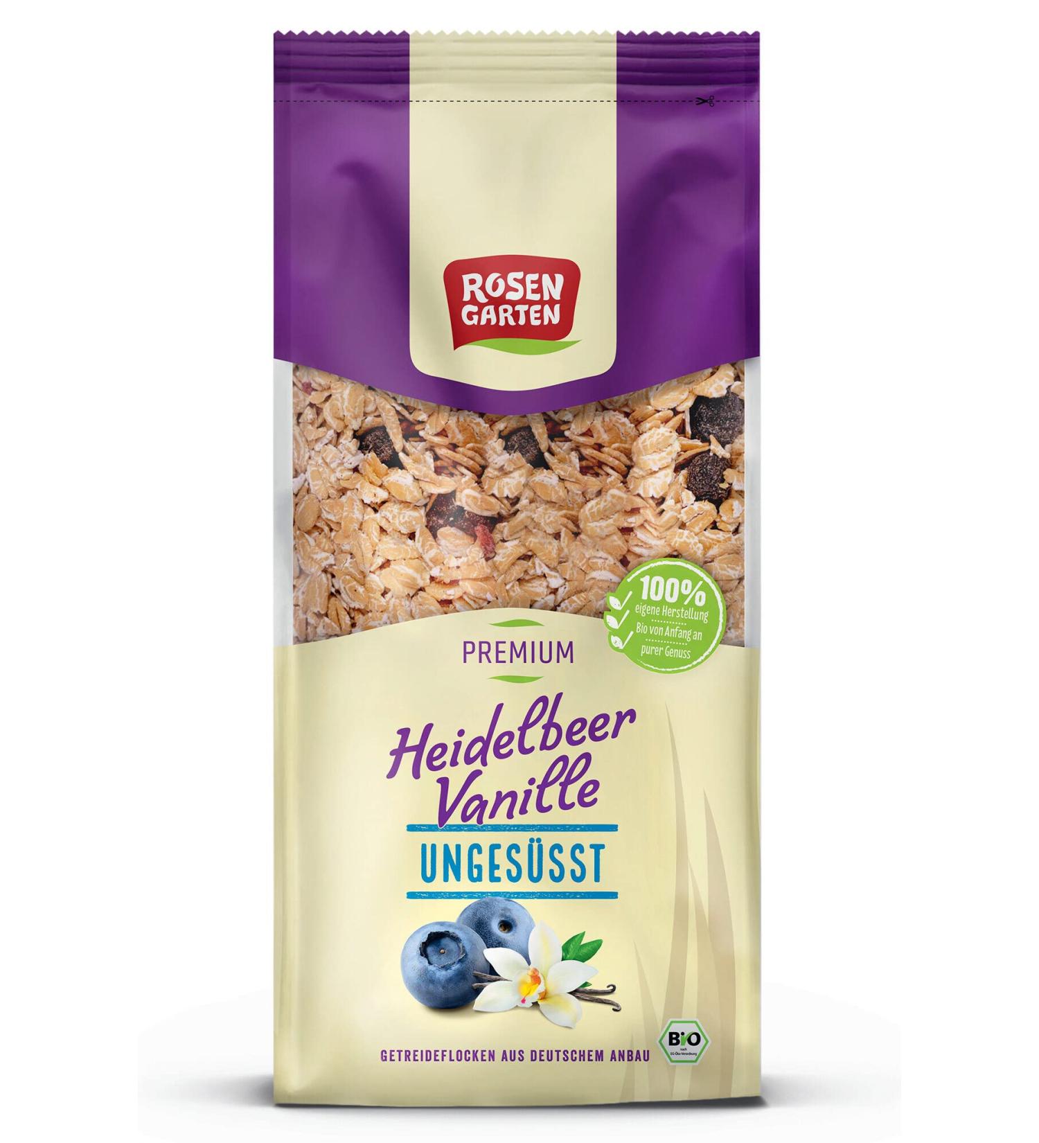 Rosengarten Rosengarten Unsweetened Vanilla Muesli (400g) - Organic