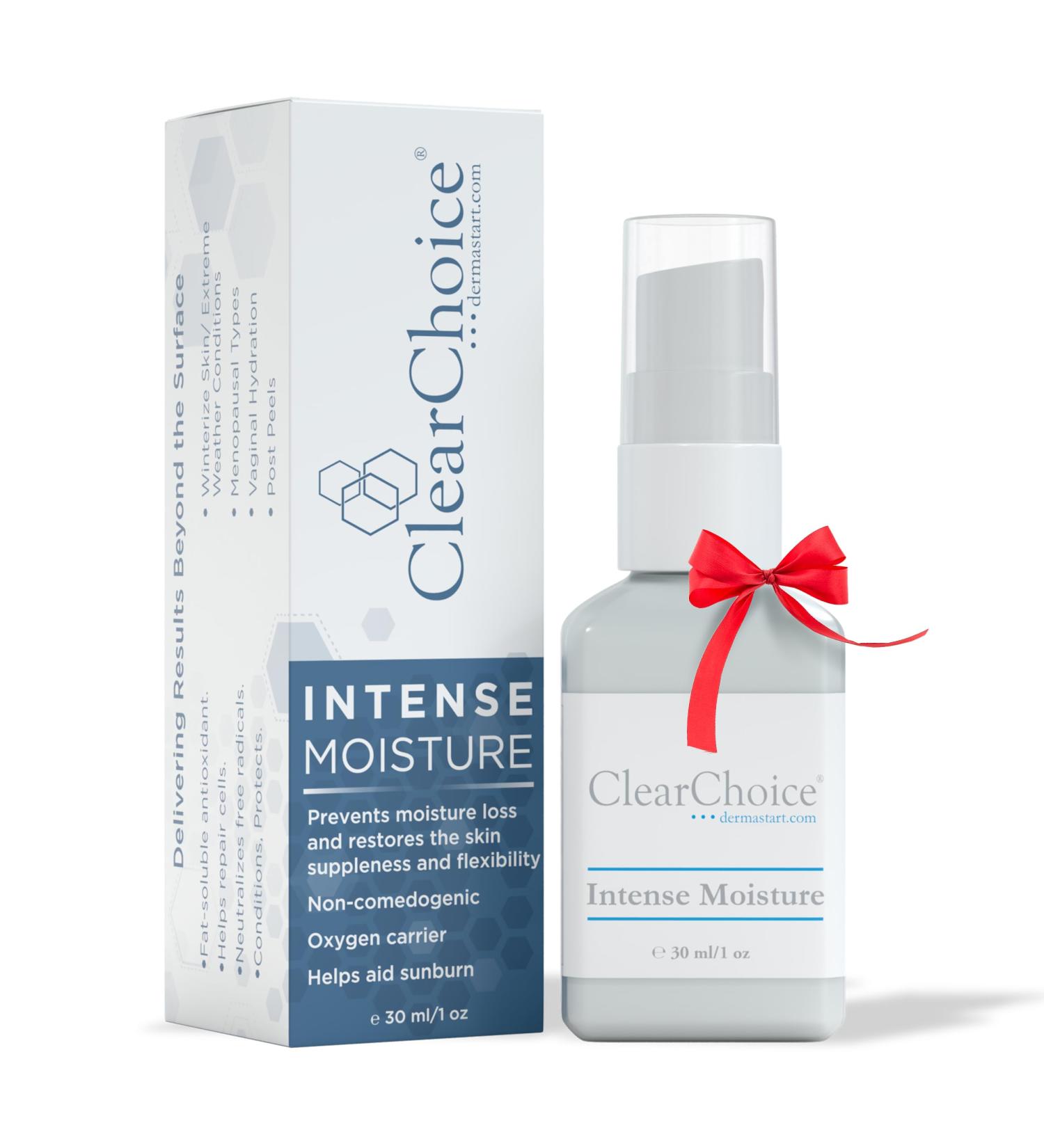 Clear Choice Moisture Facial Serum with 100% Pure Olive Squalane Oil Hydrates, Protects, & Restores Dry/Dehydrated Skin Anti-Aging, Non-Comedogenic, Lightweight Formula for All Skin Types 30ml - Buy Online on GoSupps.com