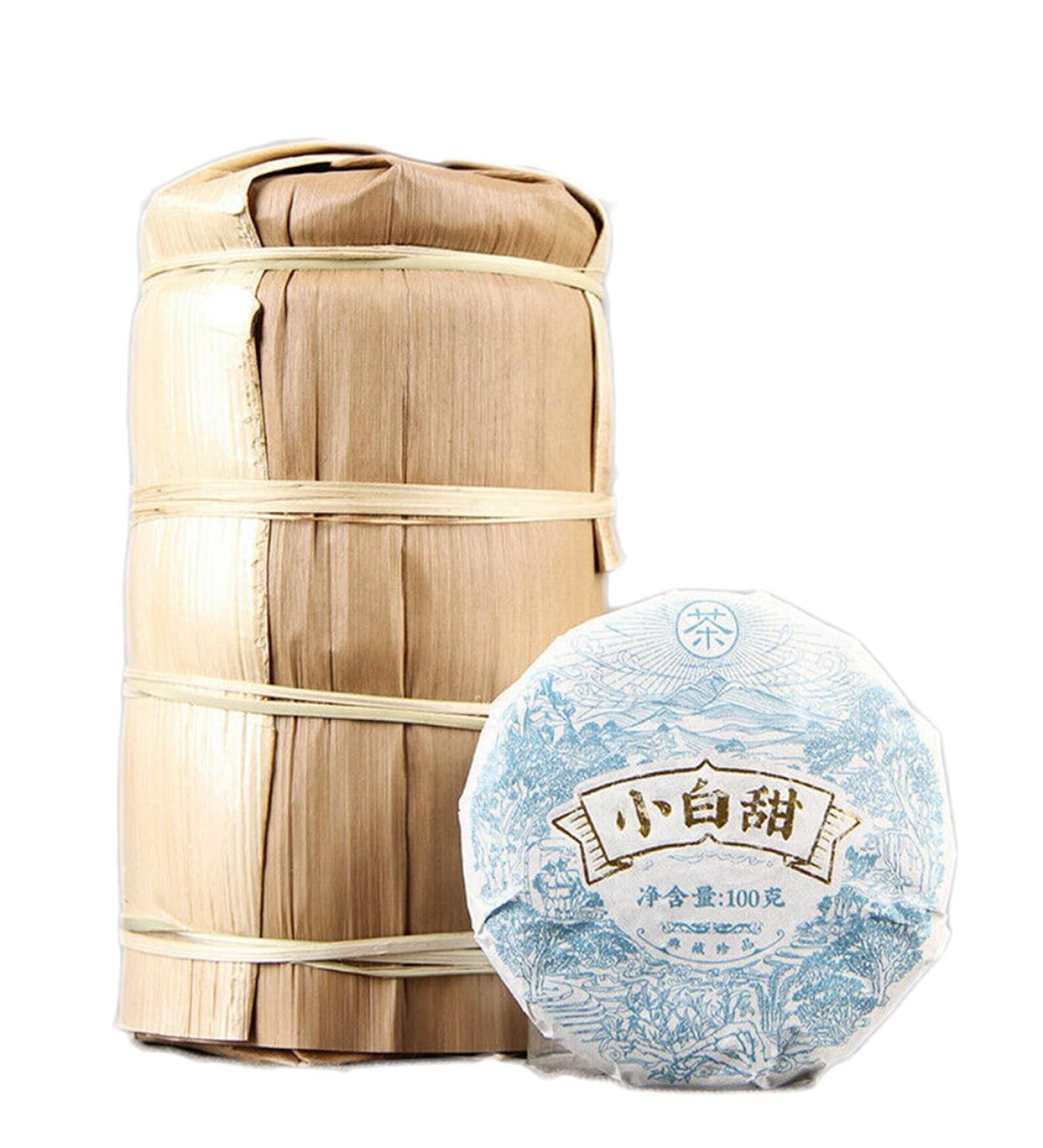 G teau au th blanc chinois Arbre ancien bio 100g Th de haute montagne Xiao Bai Tian - Buy Online on GoSupps.com