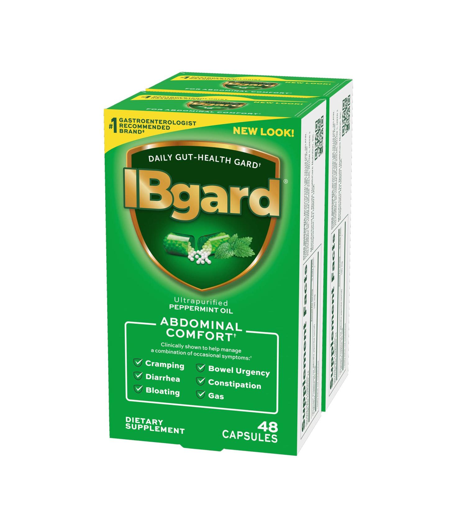 IBgard Daily Gut Health Support Dietary Supplement - 96 Capsules - Buy Online on GoSupps.com