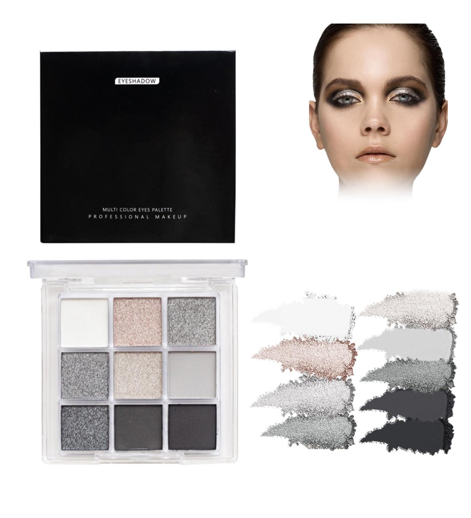 Lazy Eye Eyeshadow smoky makeup eyeshadow color eyeshadow matte eyeshadow palette smokey eyeshadow dark gray and black dots shimmering eyeshadow colors for smokey eyes - Buy Online on GoSupps.com