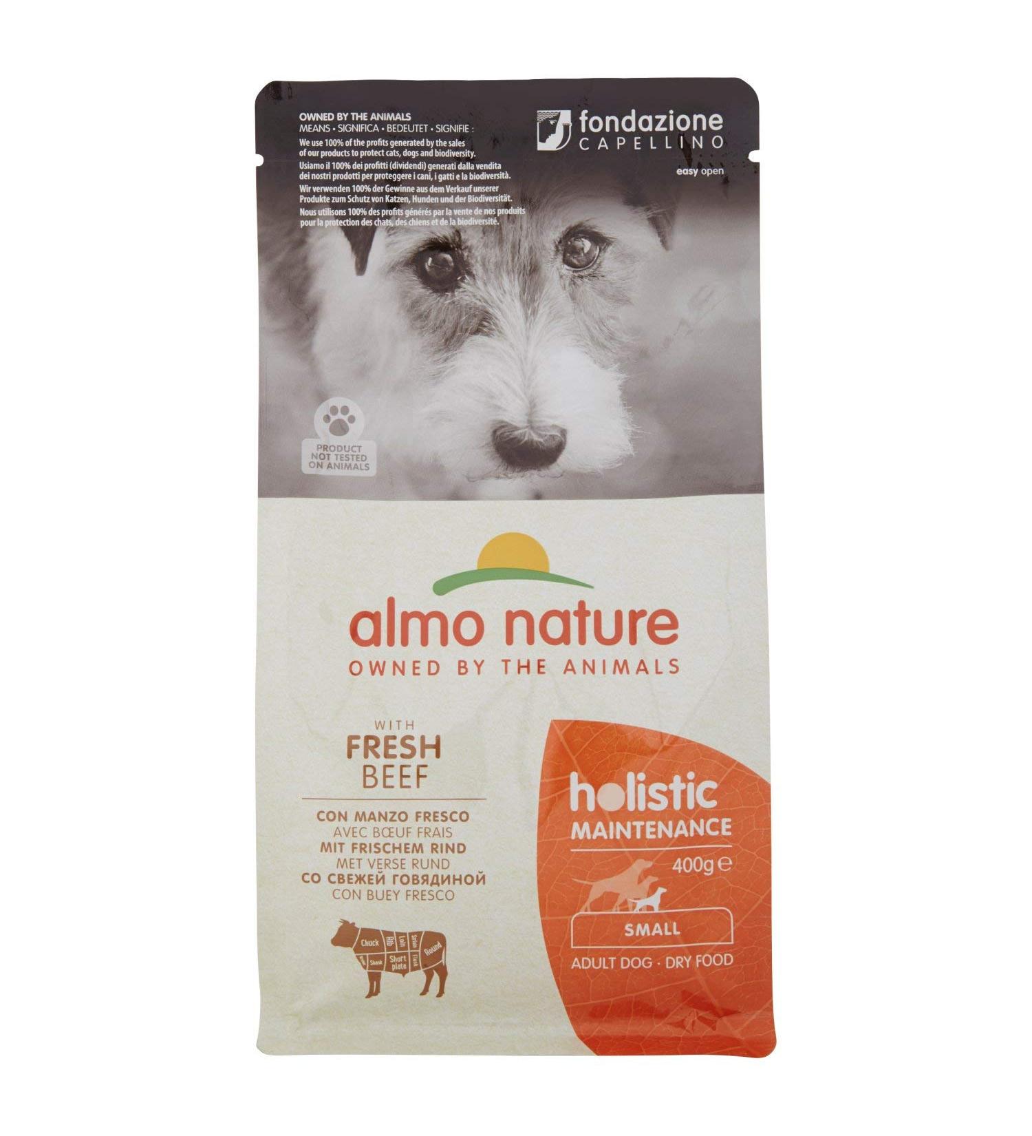 Almo Nature Holistic Dog Beef and Rice for Dogs 400 g - Buy Online on GoSupps.com