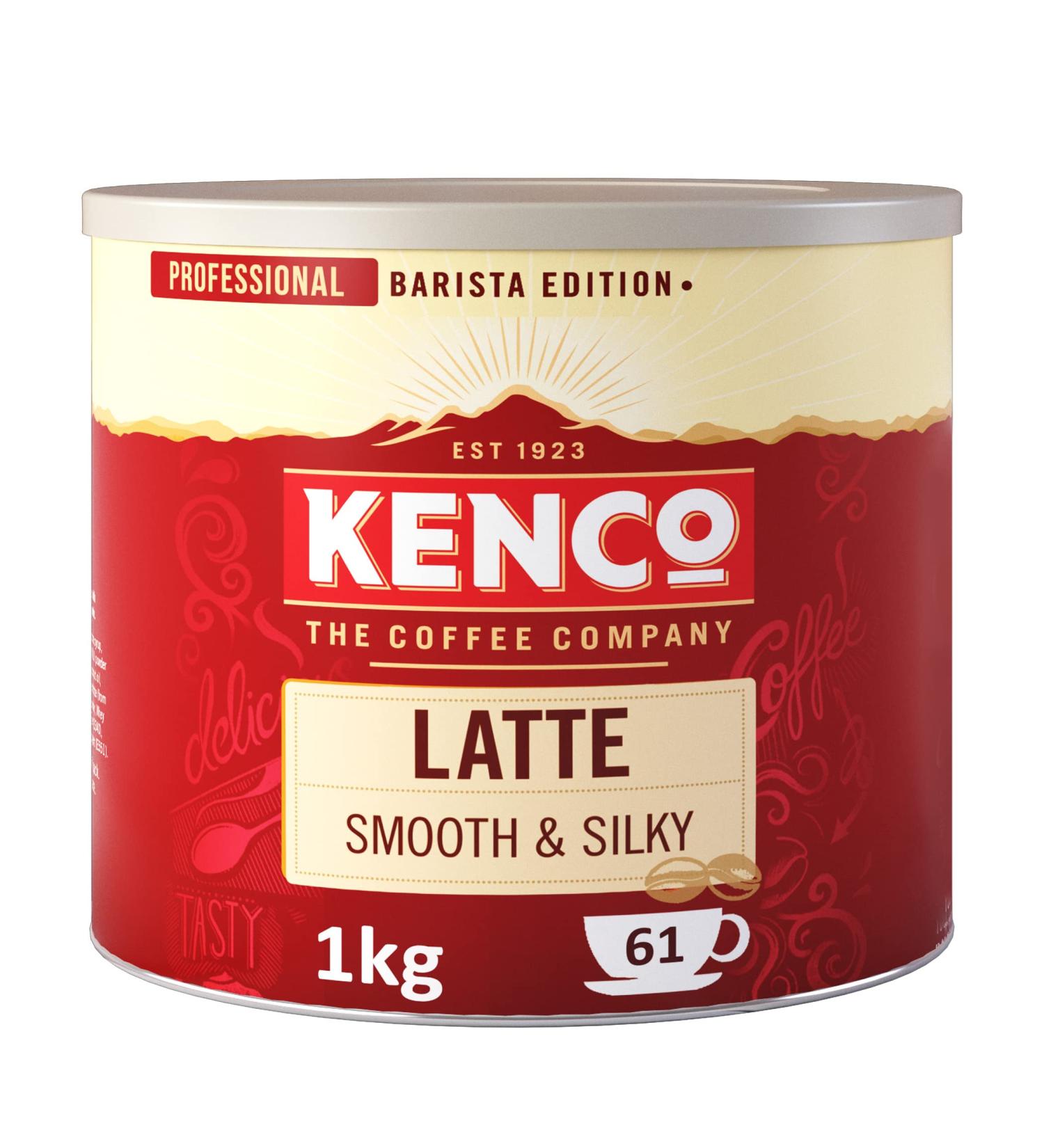Kenco Latte Instant Coffee Tin 1 kg 6 x 1 kg Latte 1 kg (Pack of 1) - Buy Online on GoSupps.com