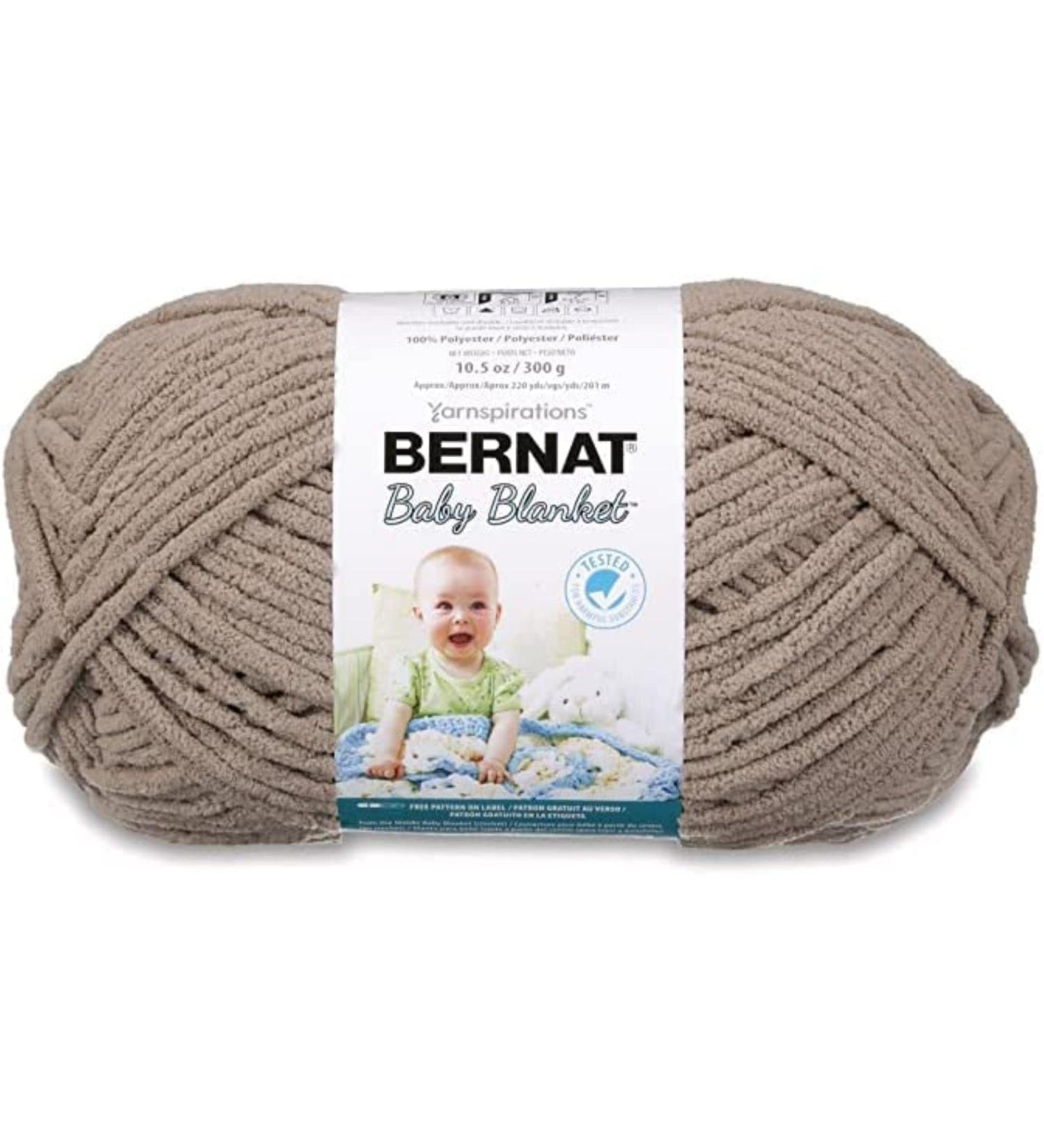 BABY SAND Bernat Baby Blanket Yarn - 1 Pack 10.5oz/300g - Polyester - 6 Super Bulky - 220 Yards - Knitting/Crochet - Buy Online on GoSupps.com