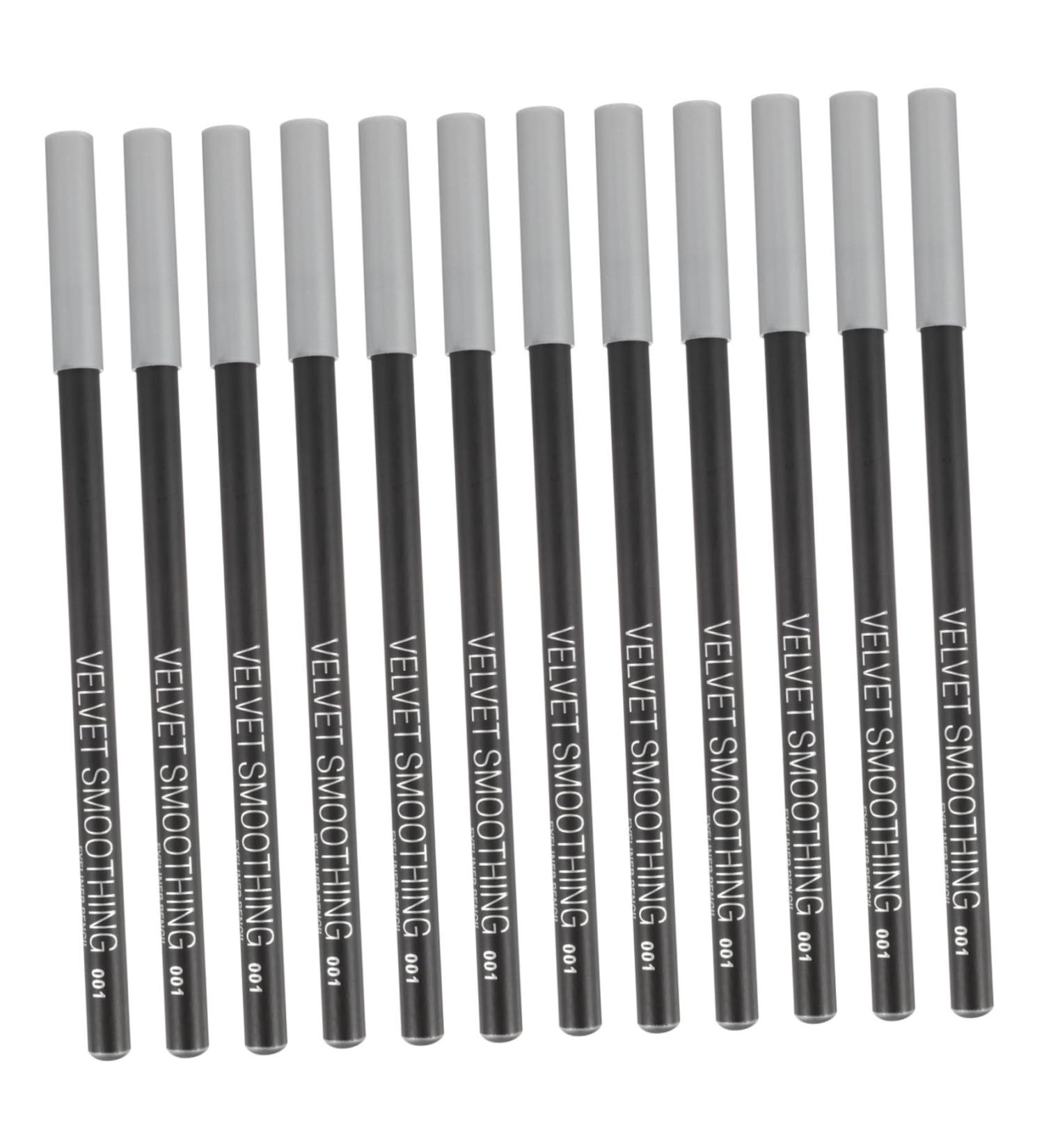 Beavorty Eye Grooming Pens 12pcs Black Eyeliner 1 Black Waterproof Eyeliner Pencil Eyeliner Beauty Supply Tool Wooden Pole Girl - Buy Online on GoSupps.com