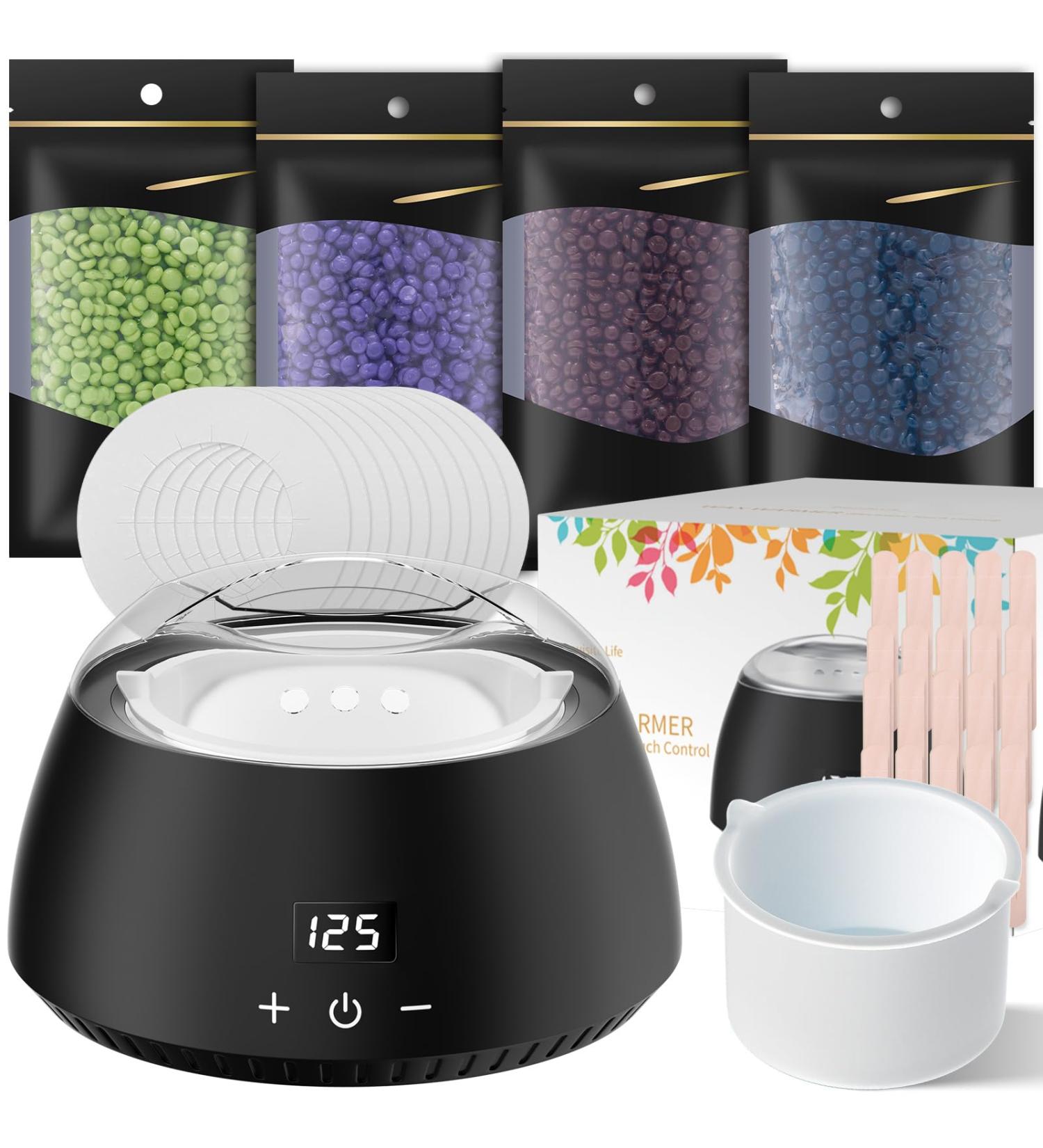 CITHOT Waxing Wax Heater 500 ml Waxing Kit with Digital LED Display Touch Buttons Suitable for Waxing Arms Legs and Armpits - Buy Online on GoSupps.com