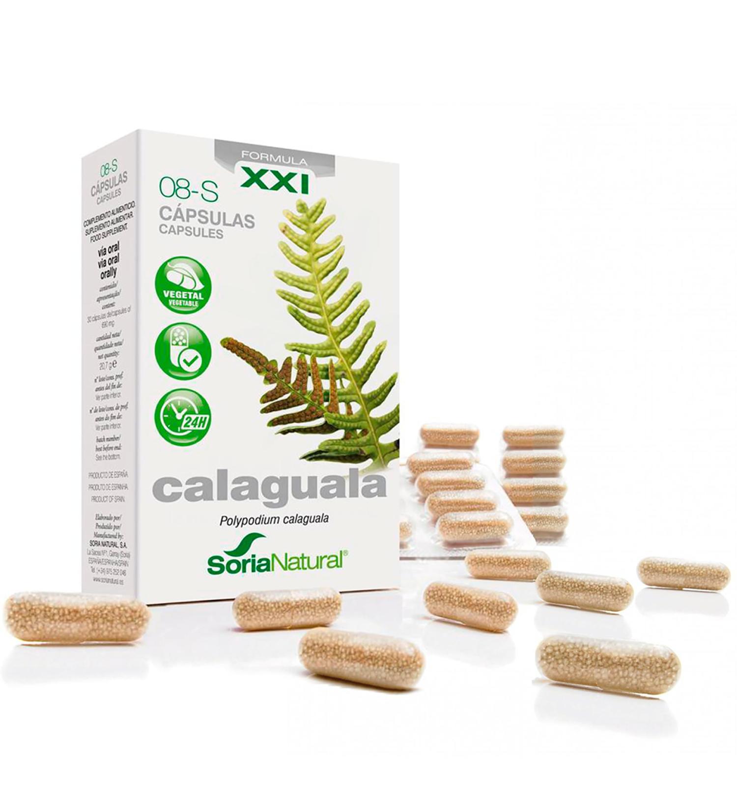 CAPS 08 CALAGUALA XXI 30cap is a dietary supplement in easytoswallow capsules When used consistently it supports normal body functions The package contains 30 capsules Ideal - Buy Online on GoSupps.com
