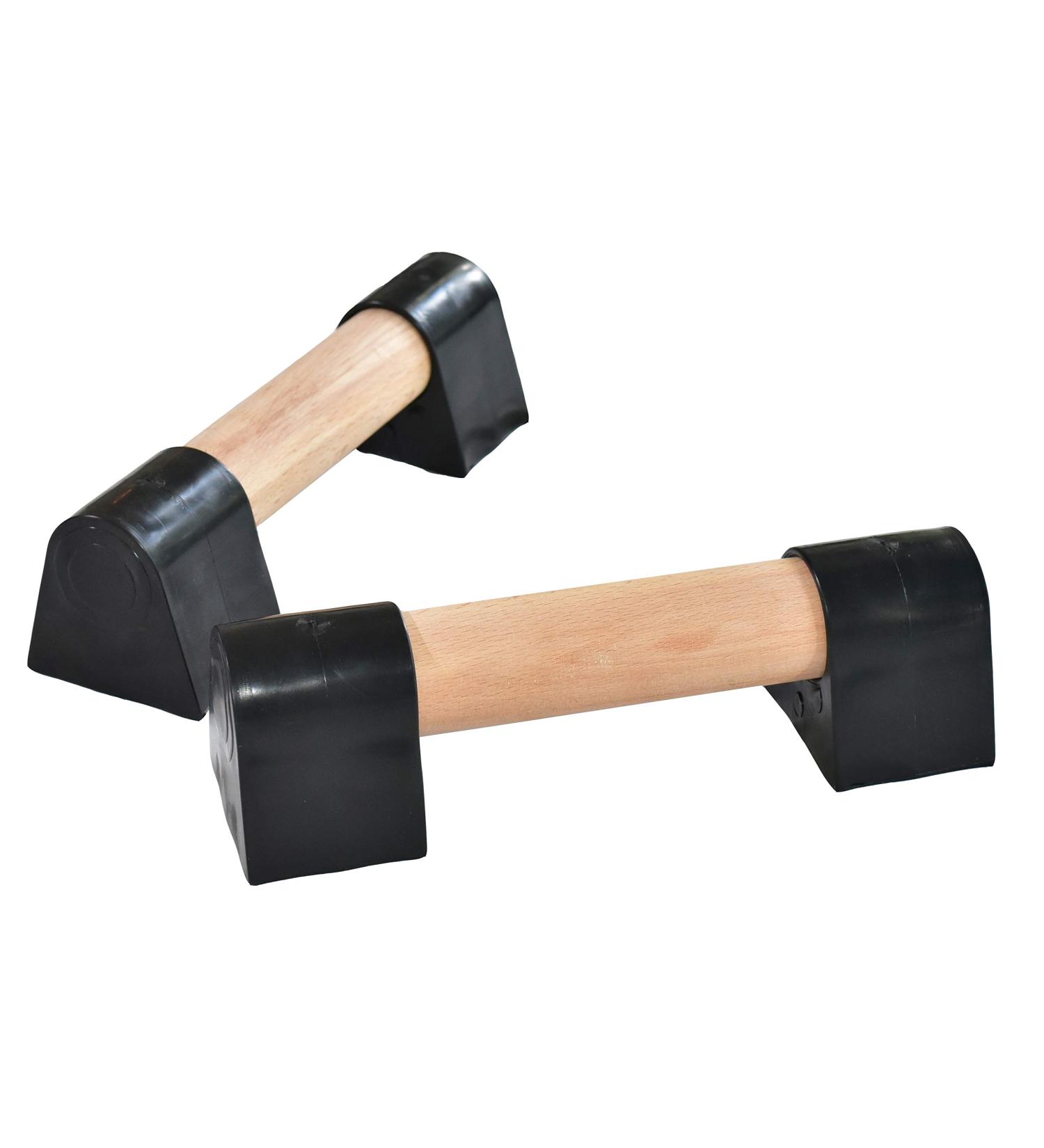 Wood Mini Parallettes Set for Gymnastics or Push up Bars. Portable. 9 Inches