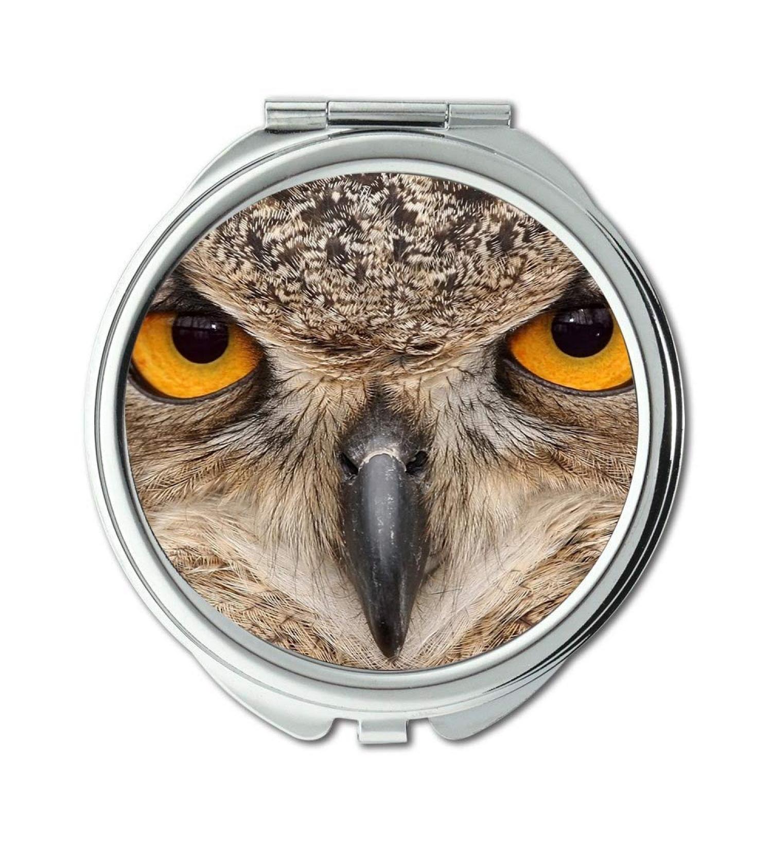 Mirror Travel Mirror owl eyes logo owl bird pocket mirror portable mirror - Buy Online on GoSupps.com