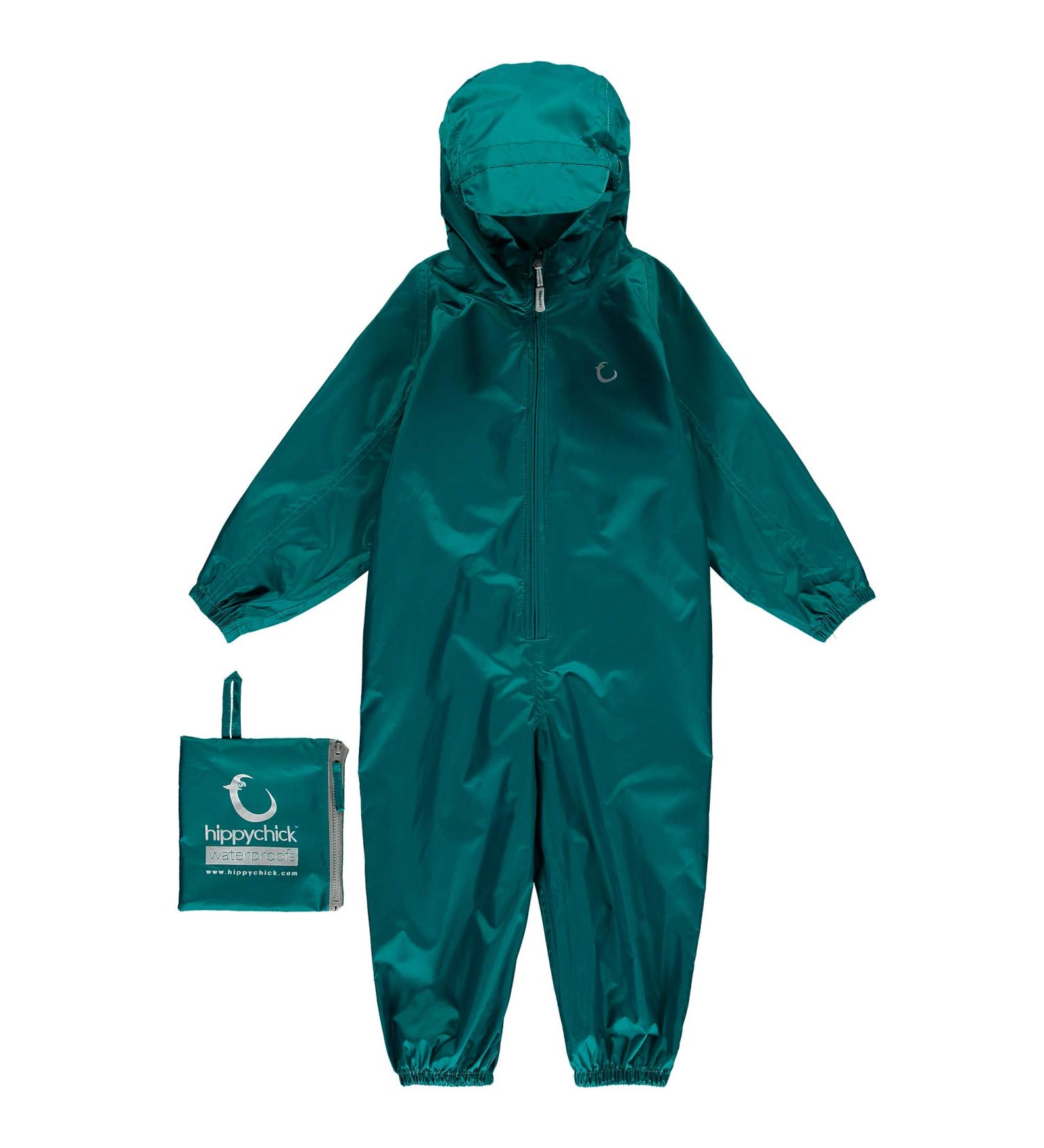 Hippychick Children's All in One Waterproof Jumpsuit - Green Bottle | XS (18-24mths) - Buy Online on GoSupps.com