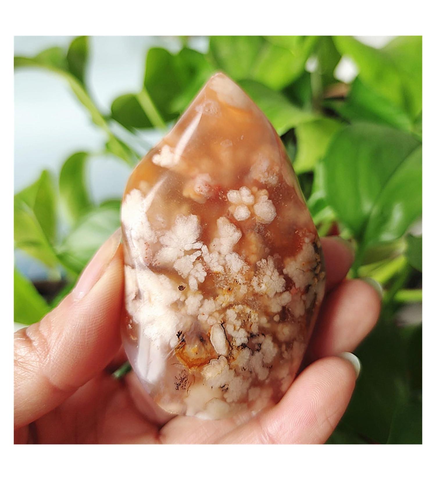 Natural Crystal Rough Natural Stone Agate Crystals Flame Home Room Decoration Feng Shui Gemstone Ornaments Crystals (Color : 140-150g Size : 1pc) 1pc 140-150g - Buy Online on GoSupps.com