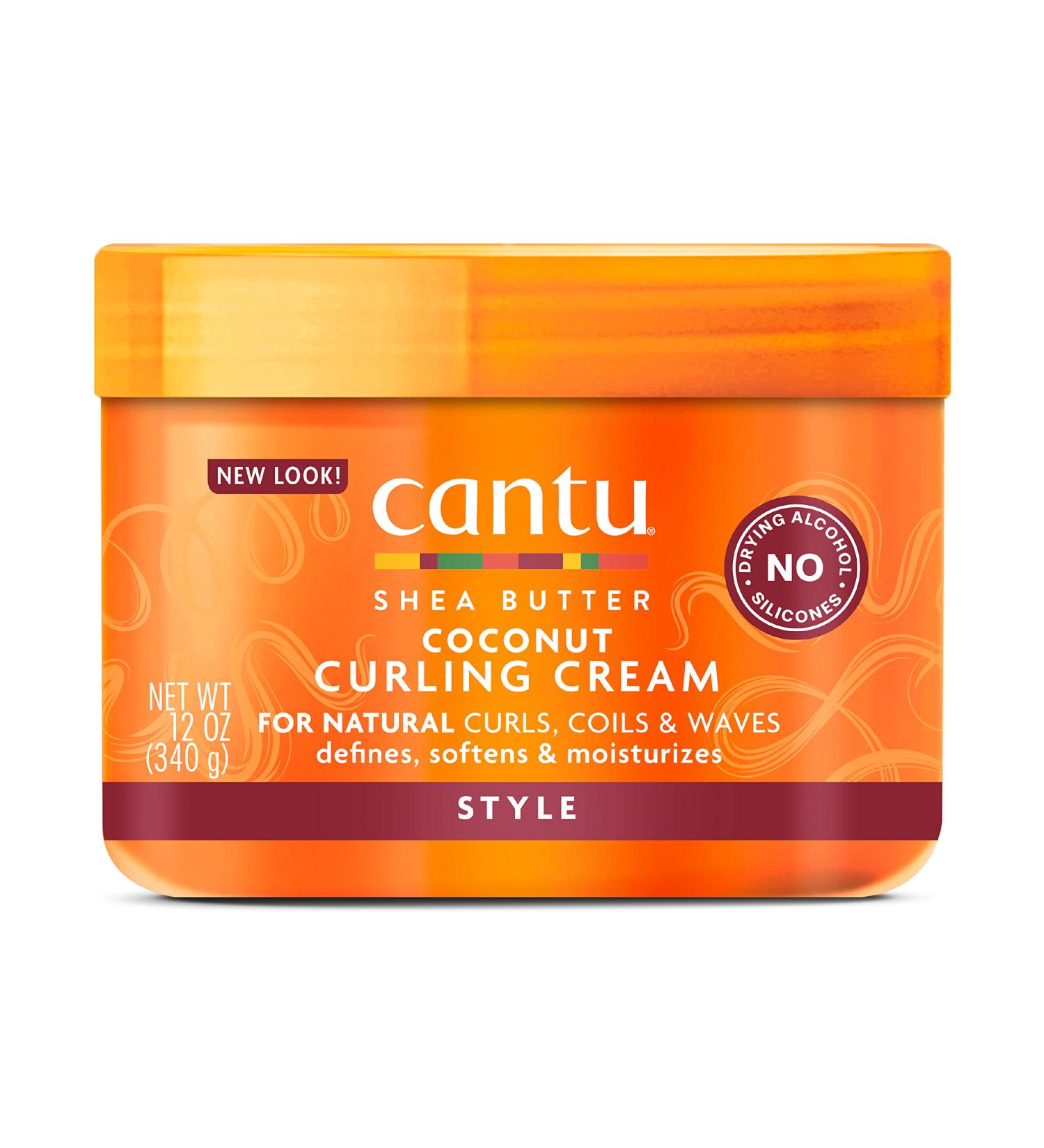 Cantu Coconut Curling Cream for Natural Hair 12 oz - Shea Butter Infused - 1 Pack - Buy Online on GoSupps.com
