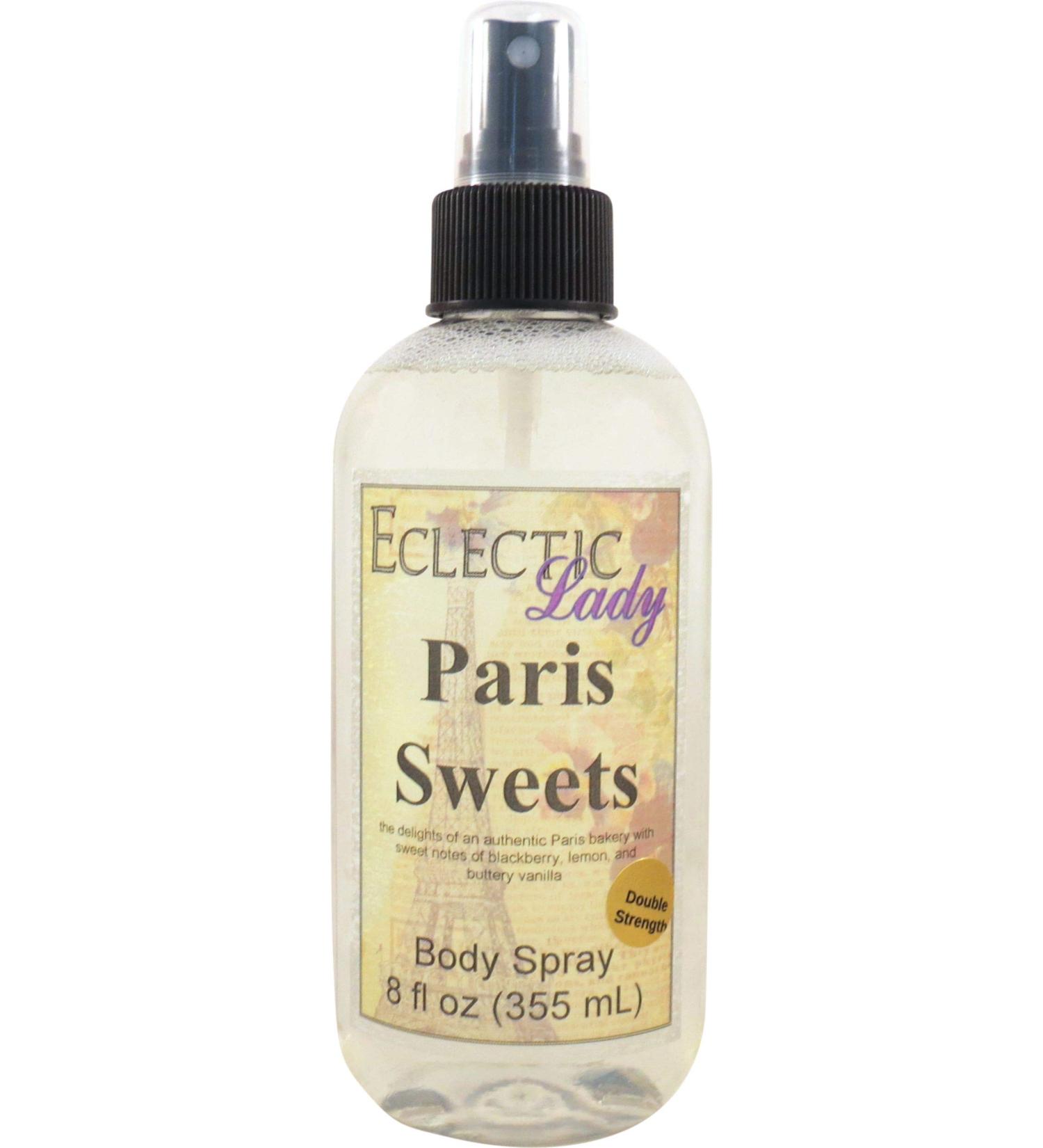 Paris Sweets Body Spray (Double Strength) 8 ounces Body Mist for Women with Clean Light & Gentle Fragrance Long Lasting Perfume with Comforting Scent for Men & Women Cologne with Soft Subtle 8 Fluid Ounces (Double Strength) - Buy Online on GoSupps.com