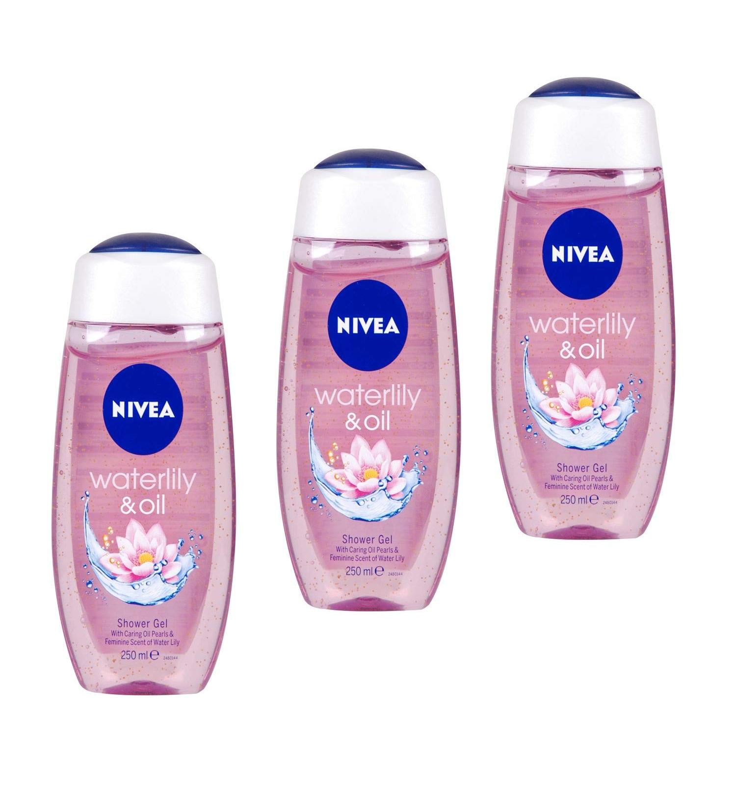 NIVEA NIVEA Waterlily & Oil Shower Gel for Women 250 ml (Pack of 3)