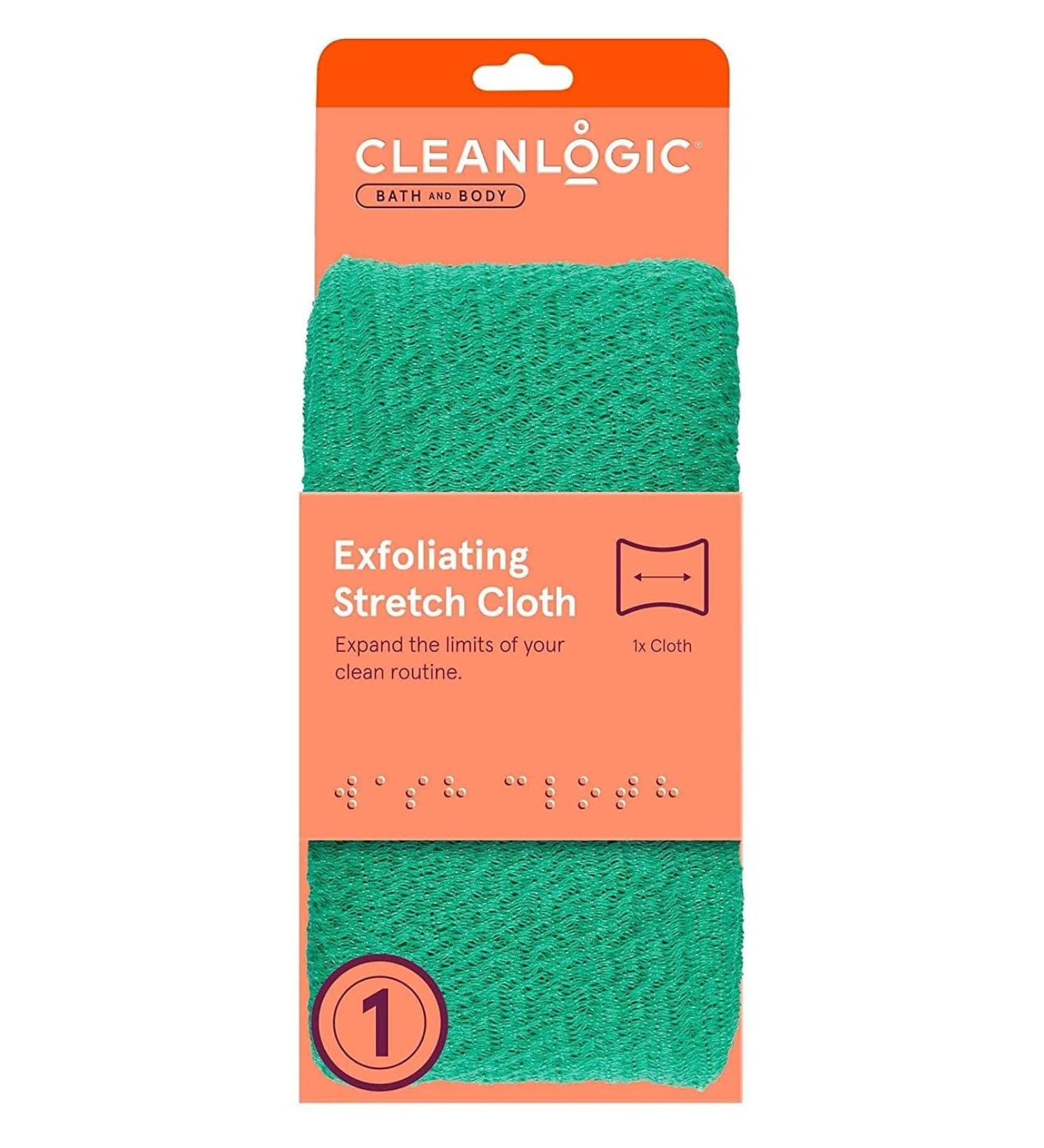 Clean Logic Stretch Bath & Shower Cloth (Assorted Colors) - 3 Pieces Pack - Buy Online on GoSupps.com