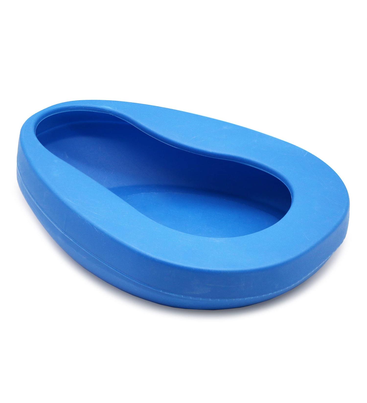 DMI Bariatric Bedpan - No Spill/Splash Design, FSA/HSA Eligible, Blue - Buy Online on GoSupps.com