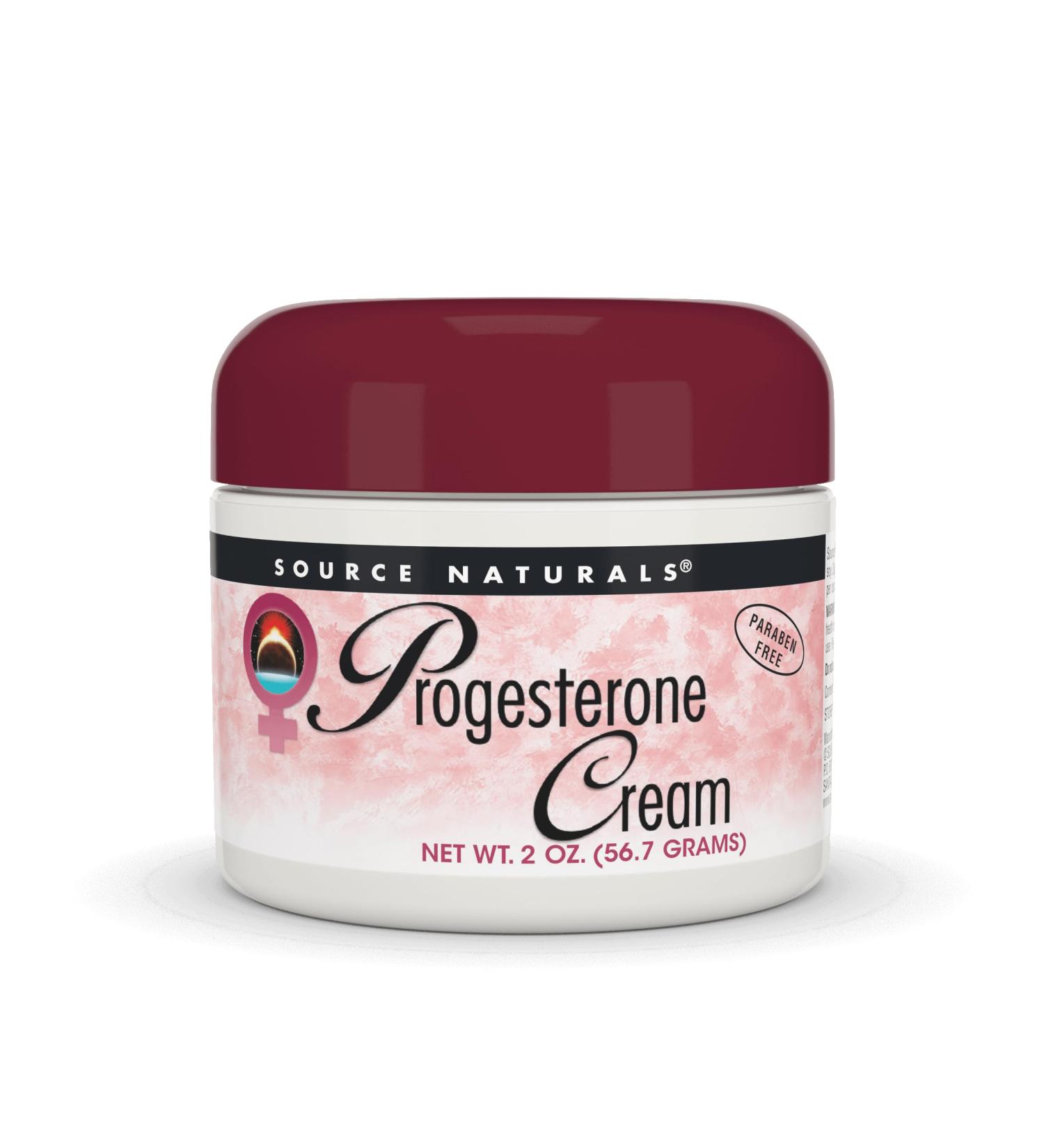 Buy Source Naturals Progesterone Cream - Women's Health Support - High Purity & Paraben Free - 2 Oz Jar - Fast International Shipping - Buy Online on GoSupps.com