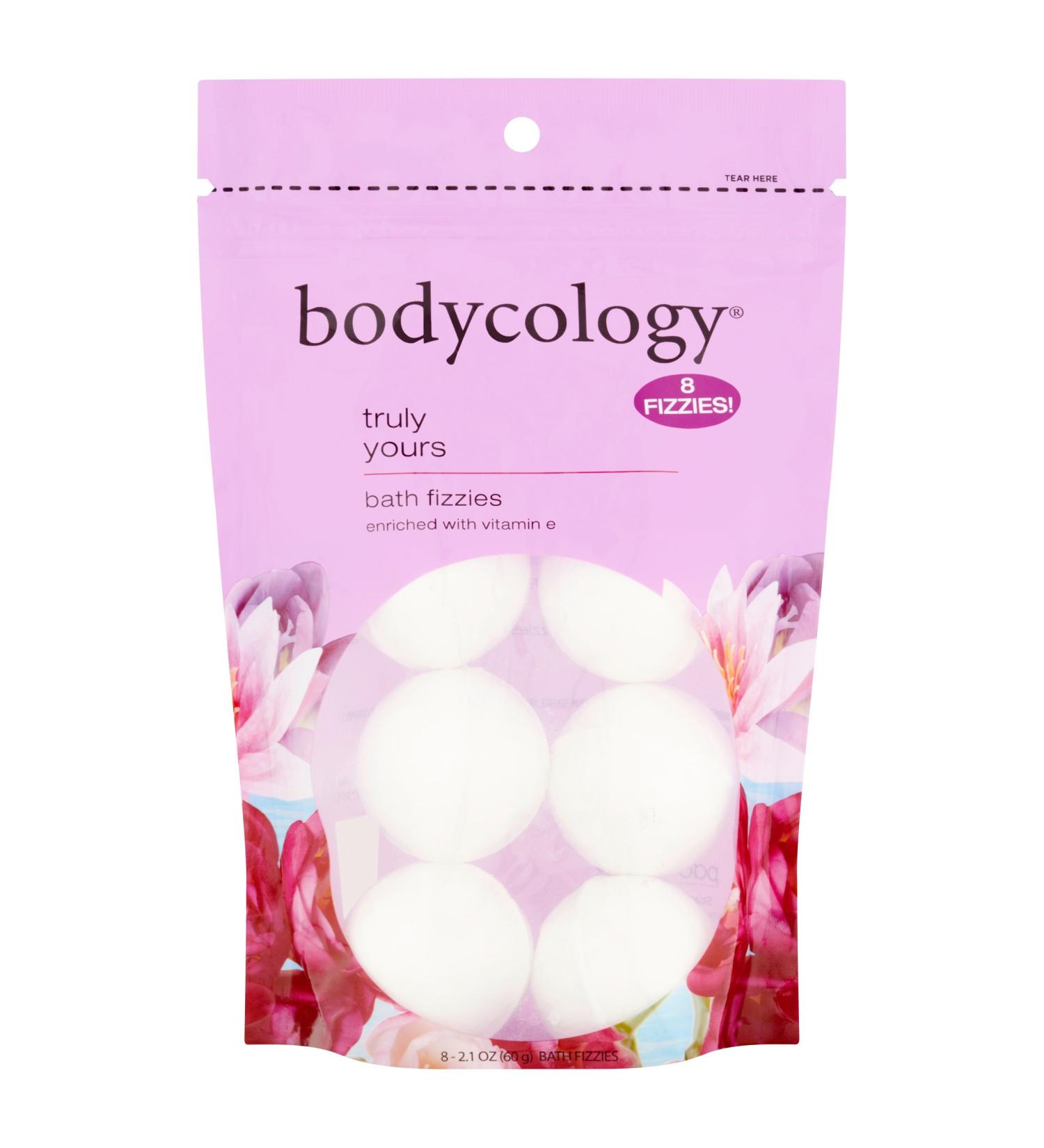 Bodycology Truly Yours Bath Soak Fizzies Bombs 8-2.1 Oz Balls