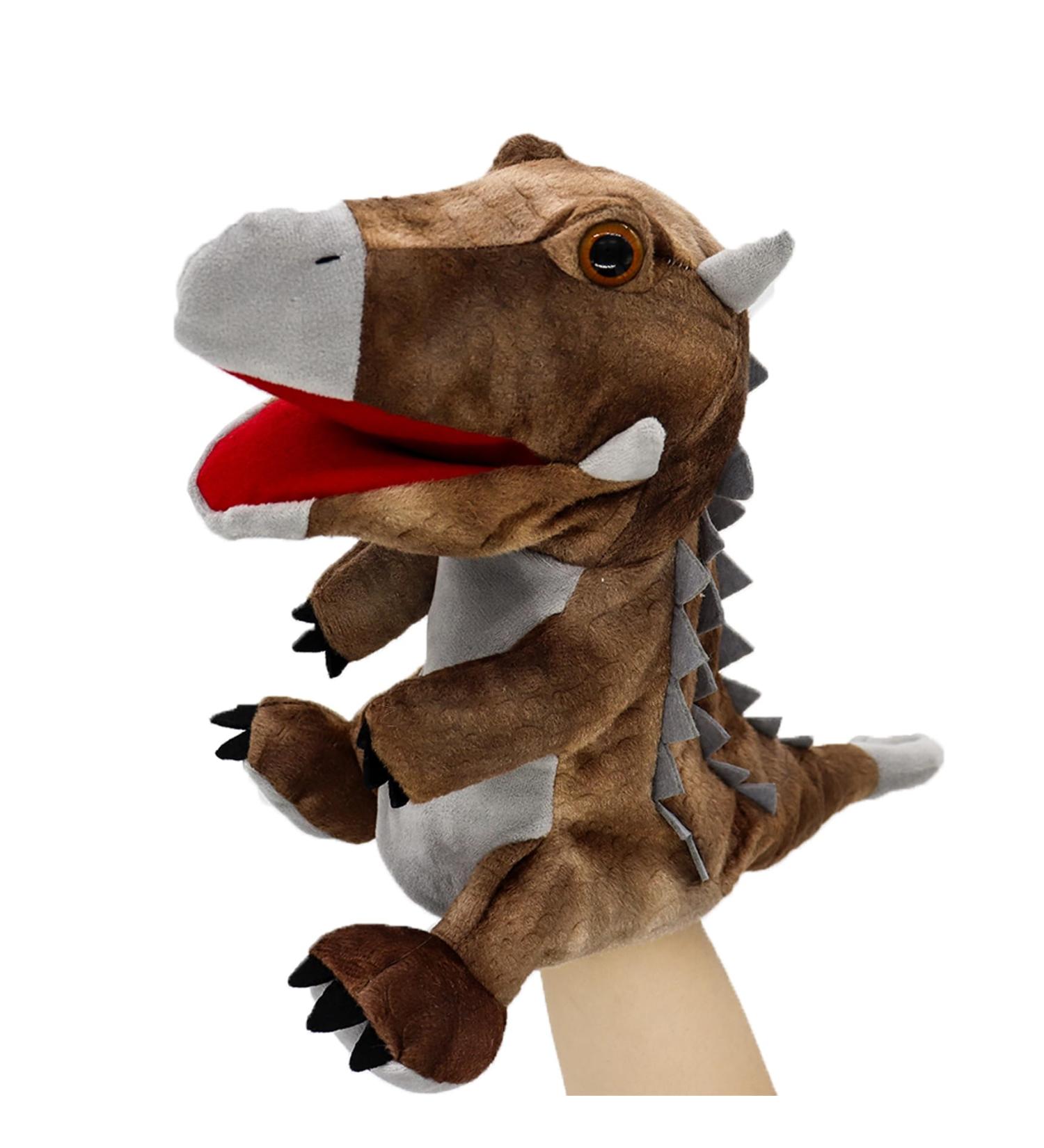 Lilizzhoumax Ankylosaurus Dinosaur Hand Puppet Plush Toy - Interactive Stuffed Animal for Kids - Educational Role-Playing Toy and Home Decoration - Buy Online on GoSupps.com