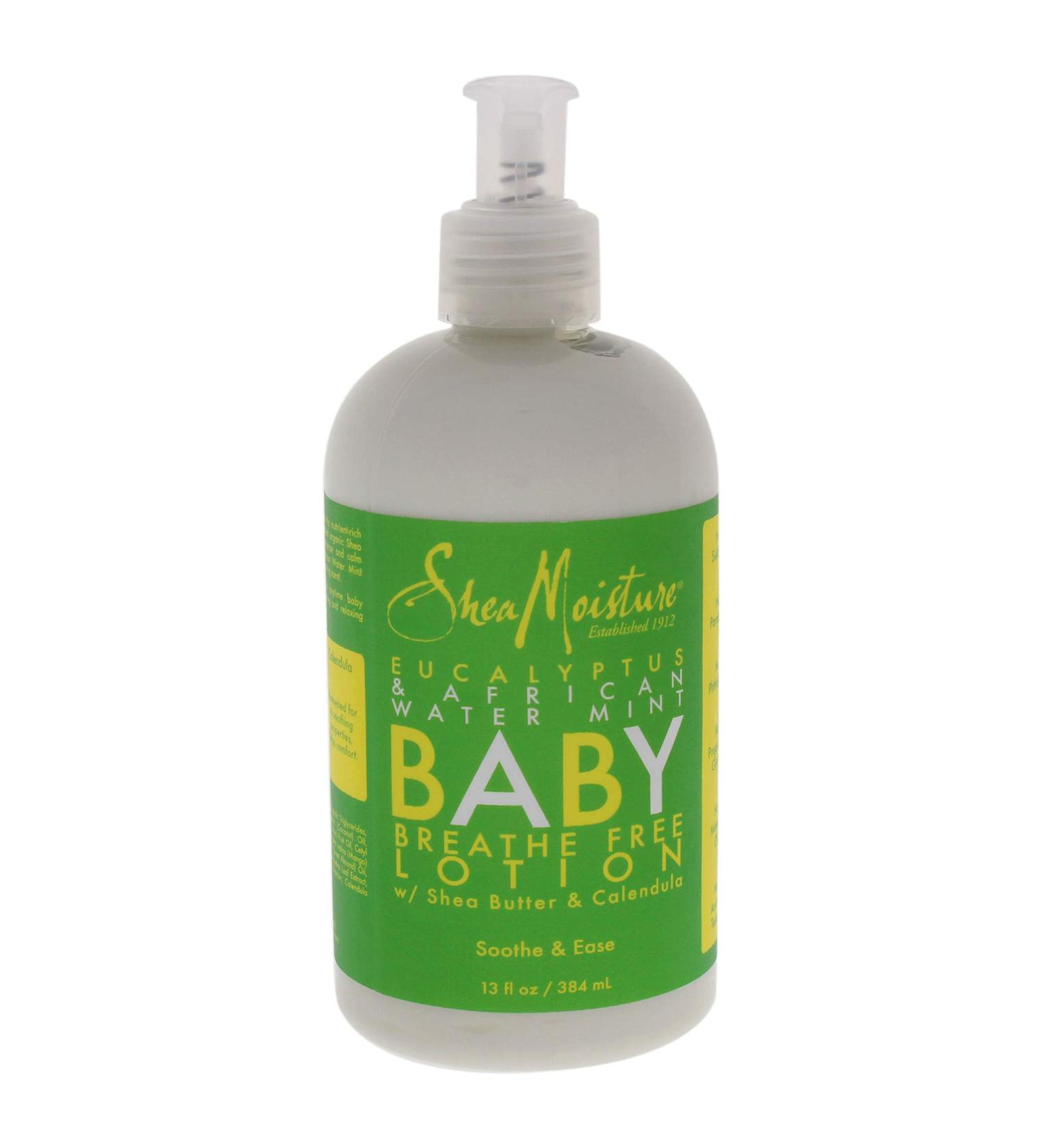 Shea Moisture Eucalyptus & African Water Baby Breathe Free Lotion for Kids  13 Ounce