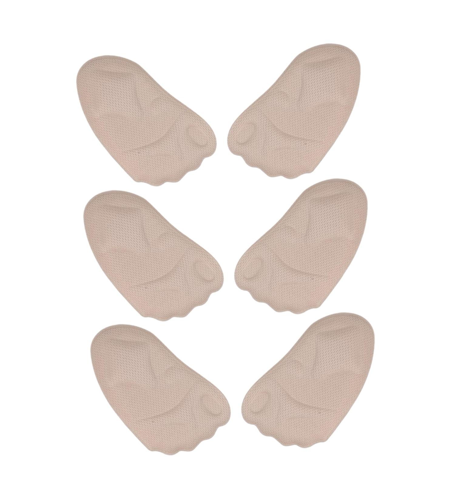 NOLITOY Half Size Foot Insoles for Men | 3 Pairs Non-Slip Heel & Metatarsal Cushions | Sweat-Absorbing Forefoot Pads - Buy Online on GoSupps.com