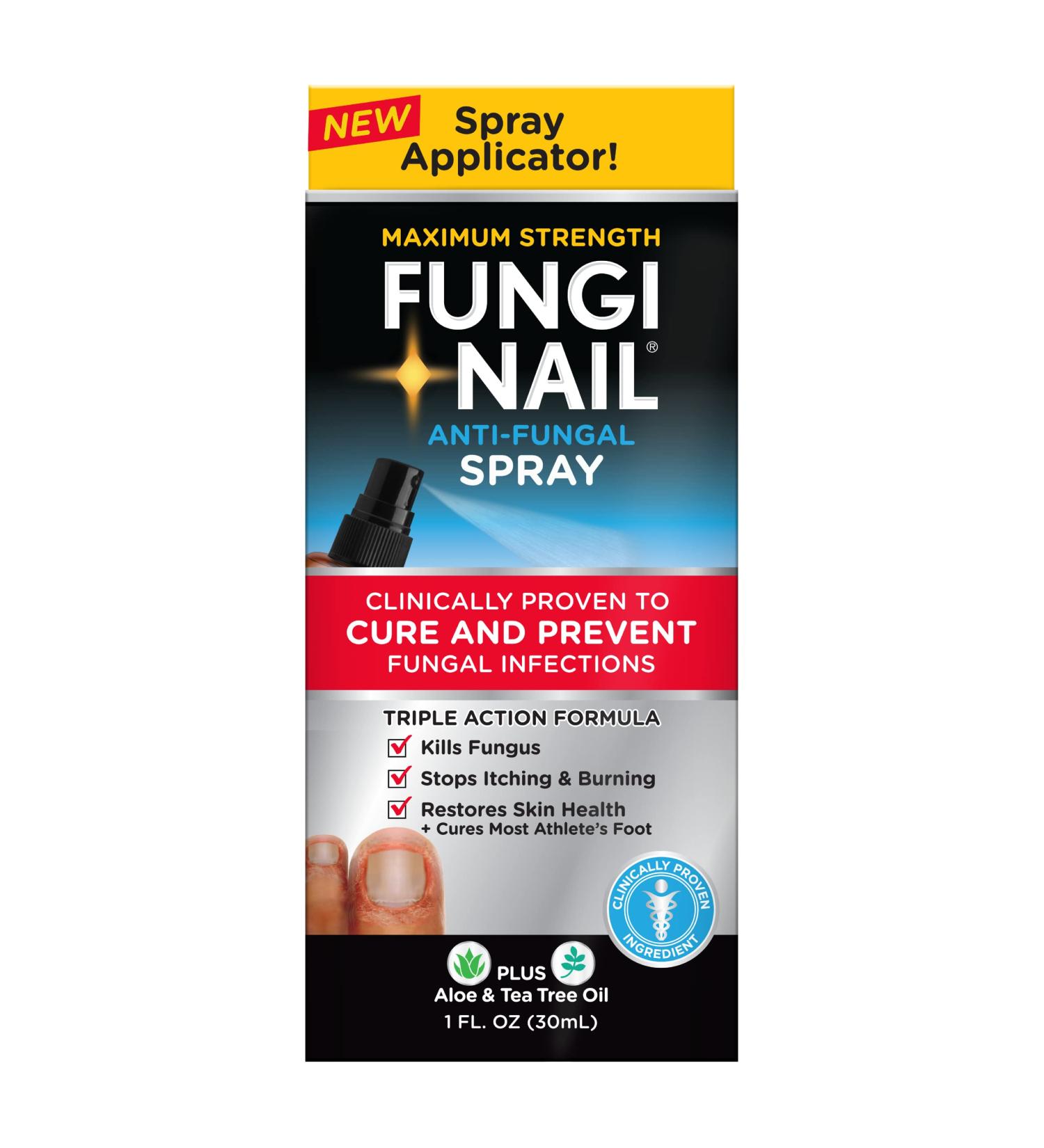 Fungi-Nail Anti-Fungal Foot Spray - Kills Nail & Athlete's Foot Fungus - Clinically Proven Cure - 1 Oz - Buy Online on GoSupps.com