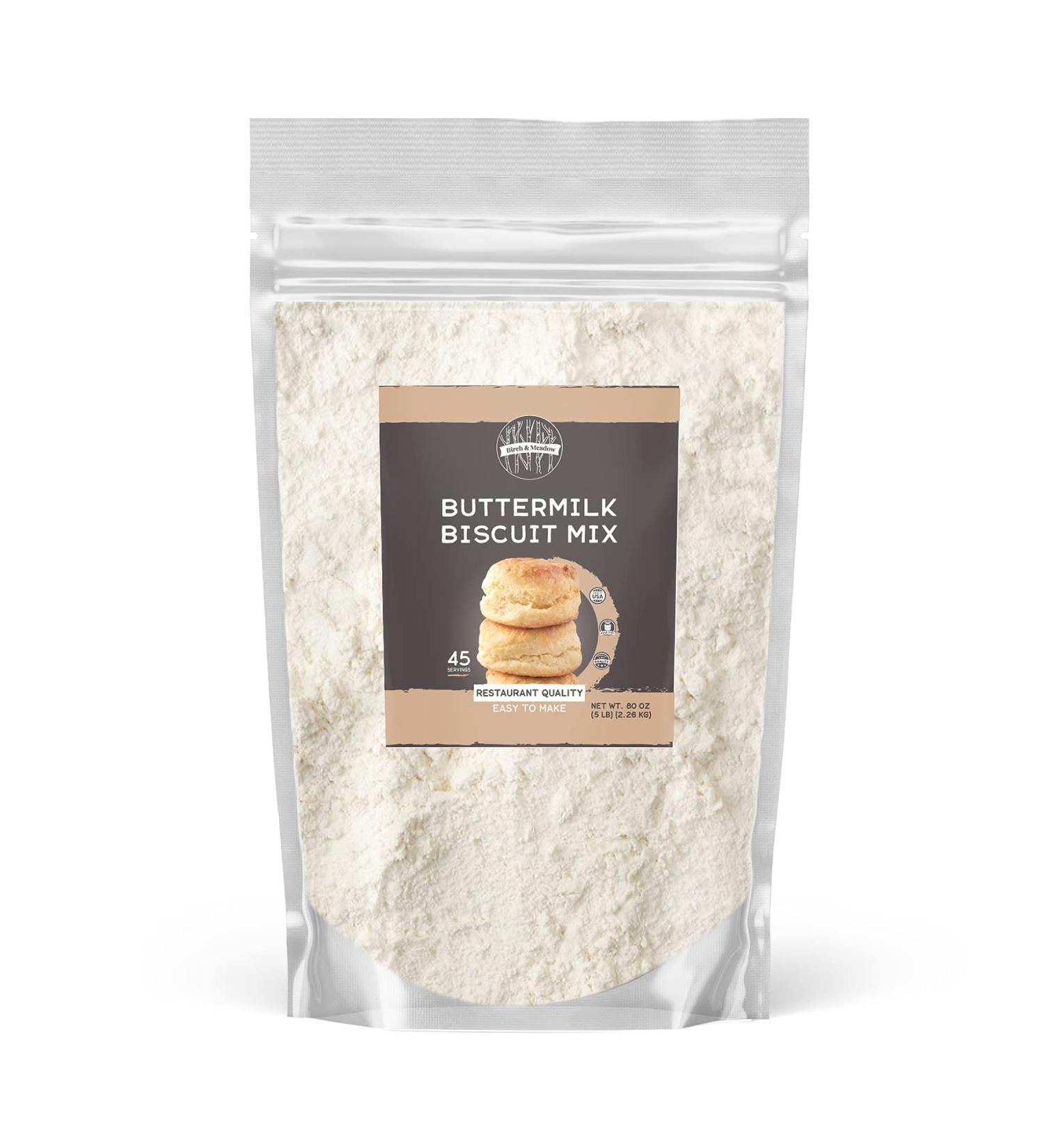 Birch & Meadow 5 lb Buttermilk Biscuit Mix - Easy to Make - Flaky Texture - Butter Taste | 5 lb - Buy Online on GoSupps.com