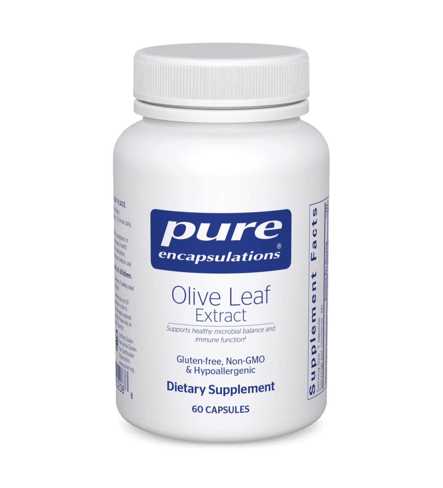 Pure Encapsulations Olive Leaf Extract - Immune System Support - 60 Capsules - Buy Online on GoSupps.com