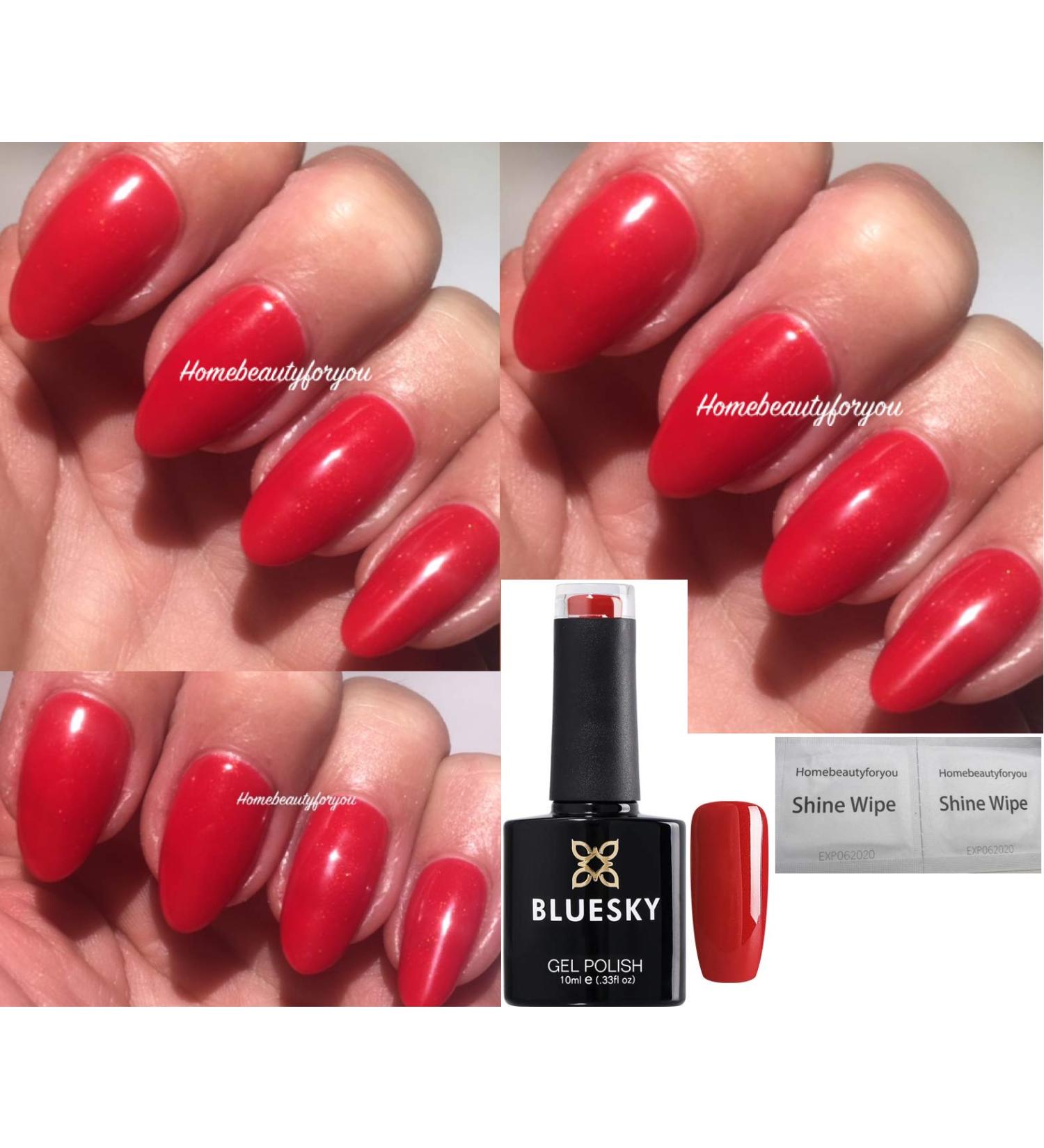 Bluesky GEL NAIL POLISH RED Pillar Box Red Hollywood Red Carpet 80521 Nail UV LED Soak Off 10ml - Buy Online on GoSupps.com