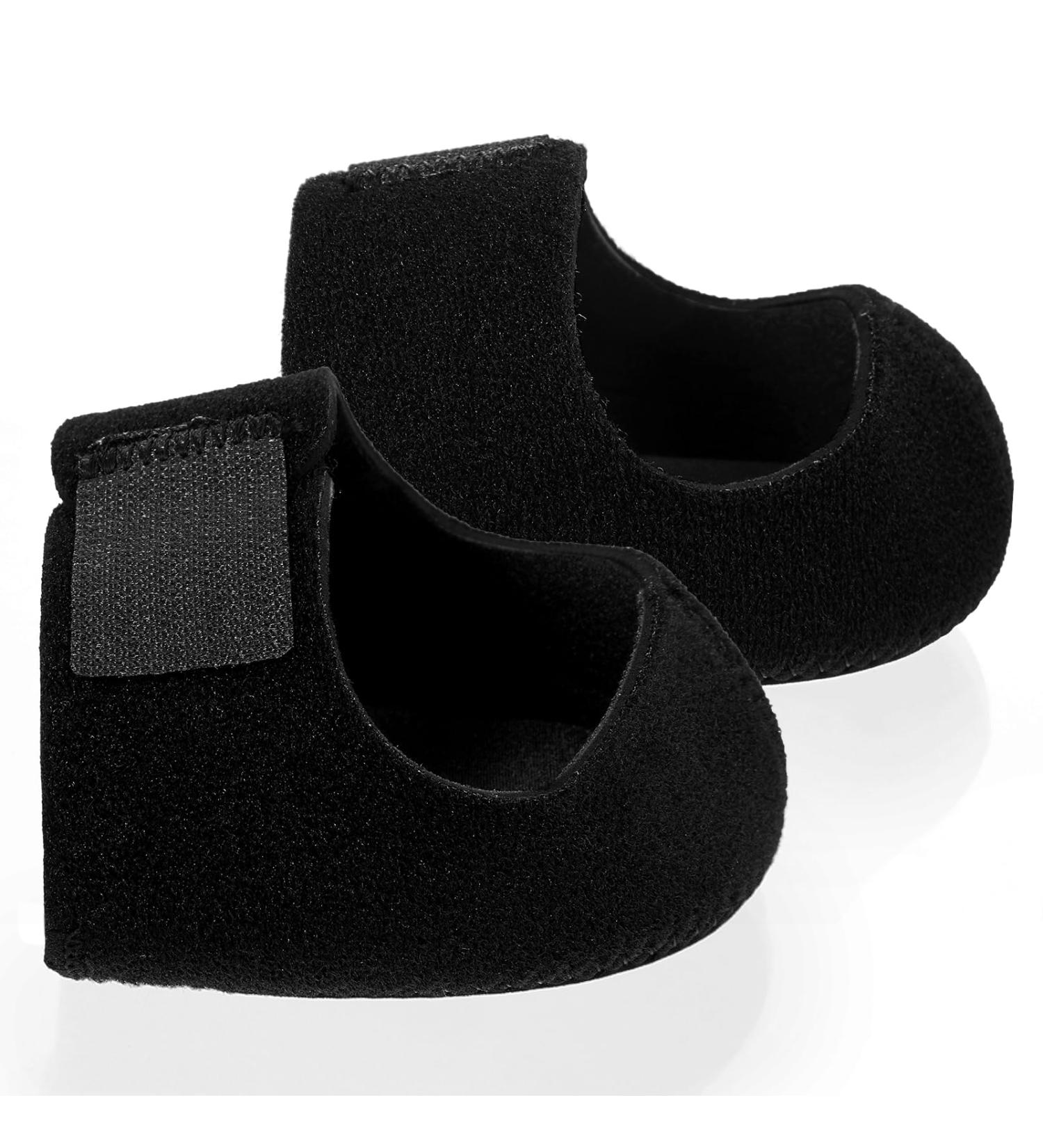 Thicker Heel Protector for Plantar Fasciitis Relief | Heel Support Pads for Men & Women | Achilles Tendonitis Brace & Cracked Heel Repair Inserts (Black L & M Size - Buy Online on GoSupps.com