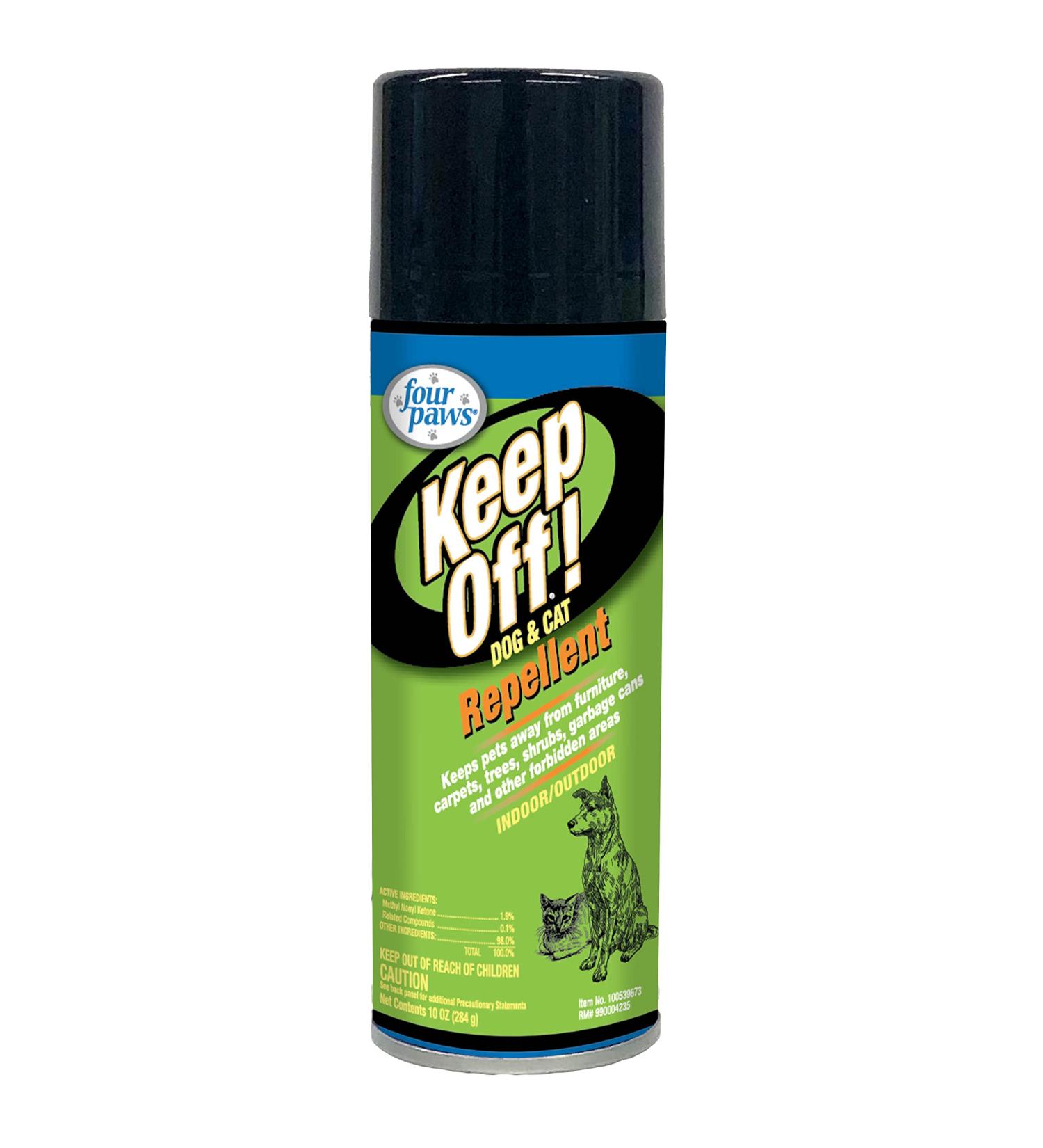 Four Paws Keep Off! Dog and Cat Repellent Spray - 10-Ounce Aerosol for Indoors & Outdoors - Buy Online on GoSupps.com